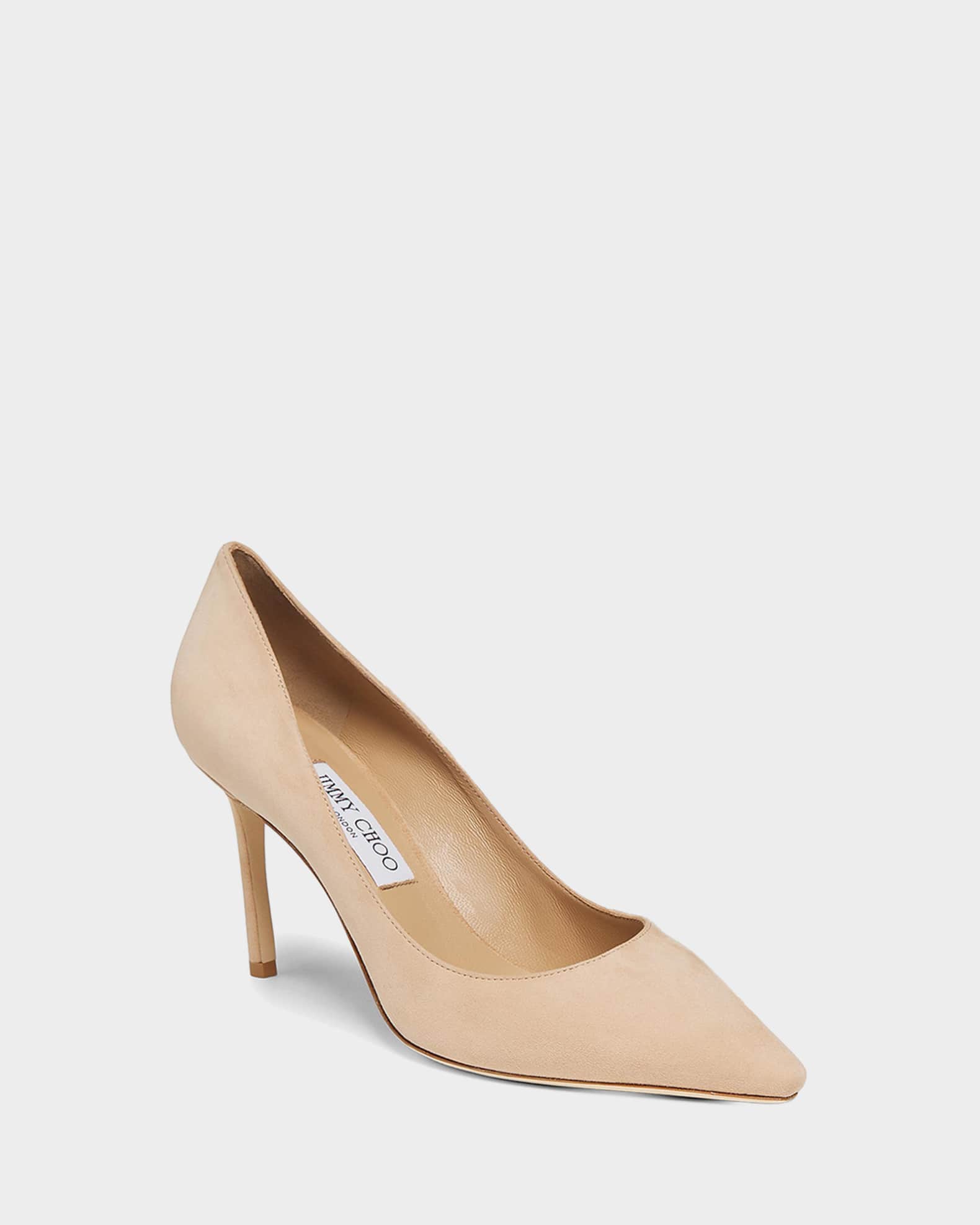 Jimmy Choo Romy 85 Suede Stiletto Pumps | Neiman Marcus