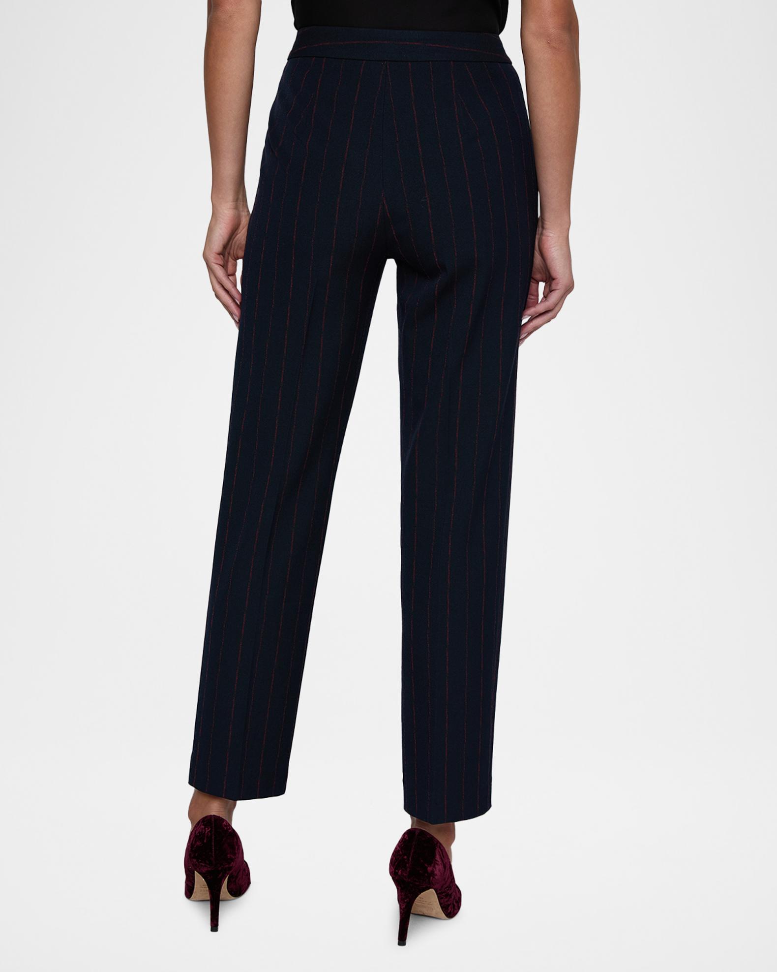L'Agence Rebel Pinstriped Trousers | Neiman Marcus