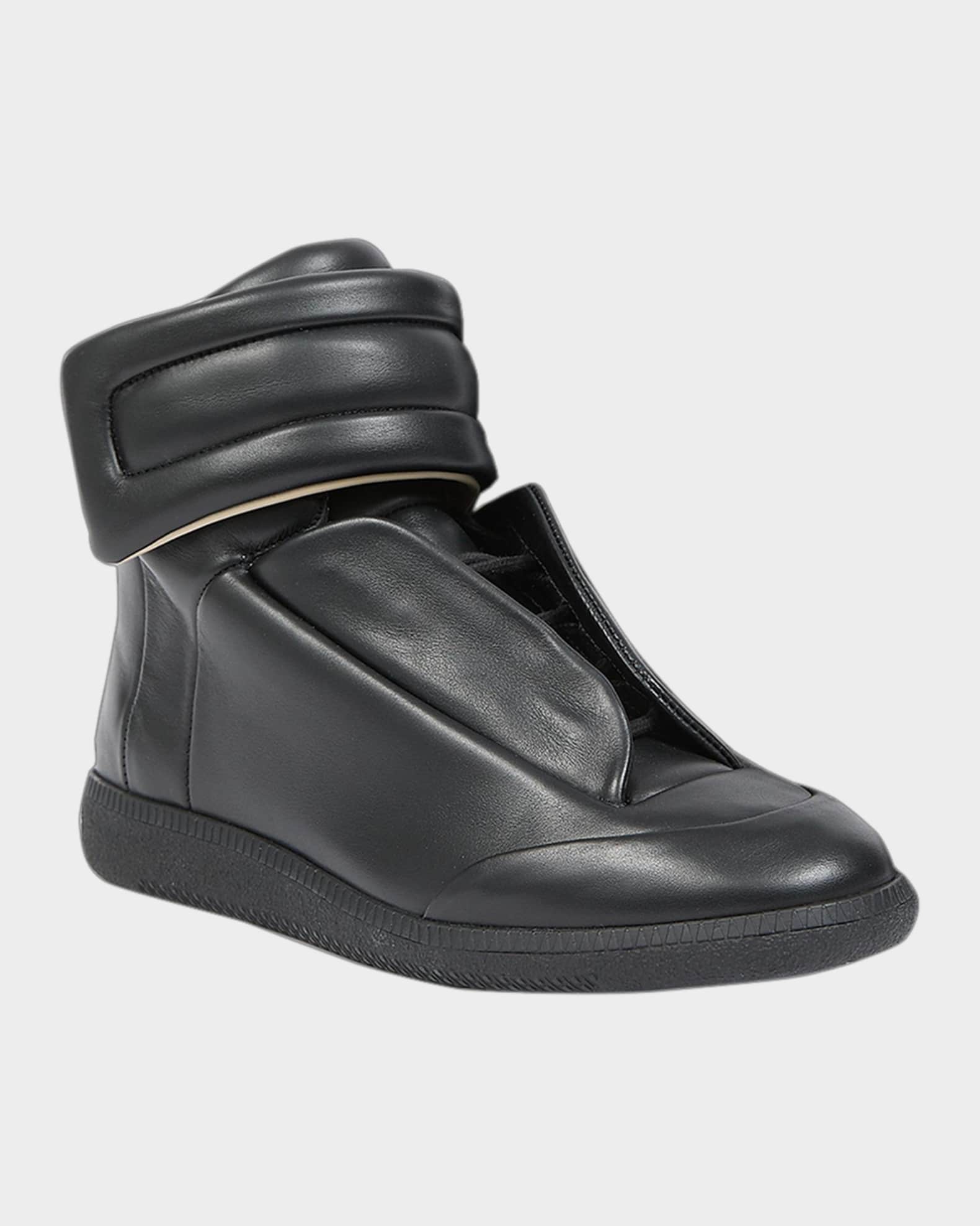 靴 Maison Martin Margiela Future High 40 Maison Margiela Men's Future Leather High-Top Sneakers | Neiman Marcus