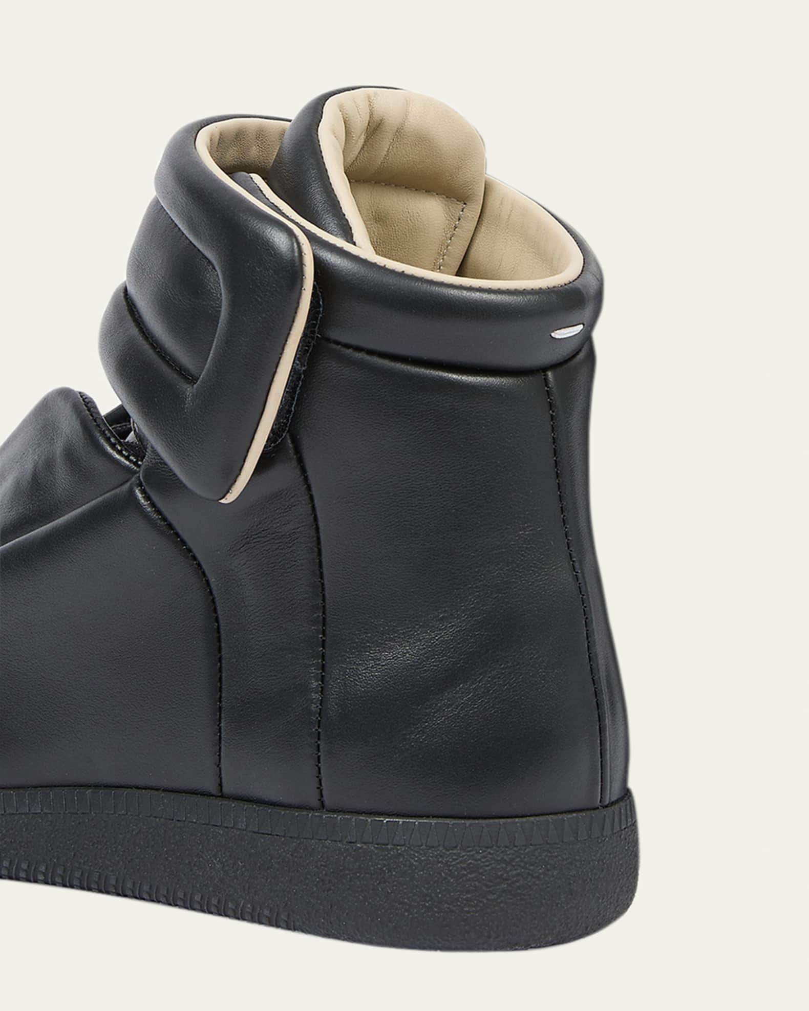 Maison Margiela Men's Future Leather High-Top Sneakers | Neiman Marcus