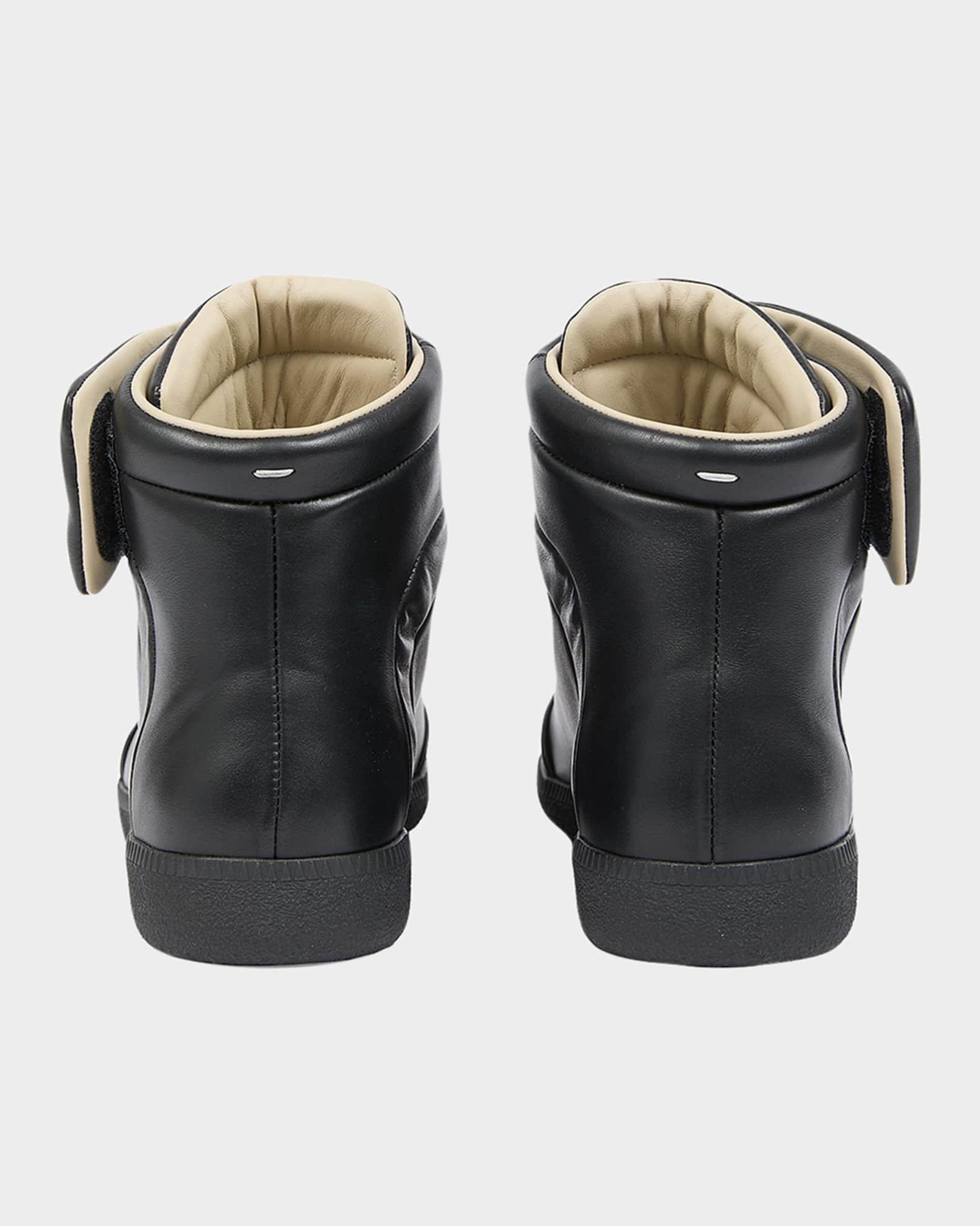靴 maison margiela future high Maison Margiela Men's Future Leather High-Top Sneakers | Neiman Marcus