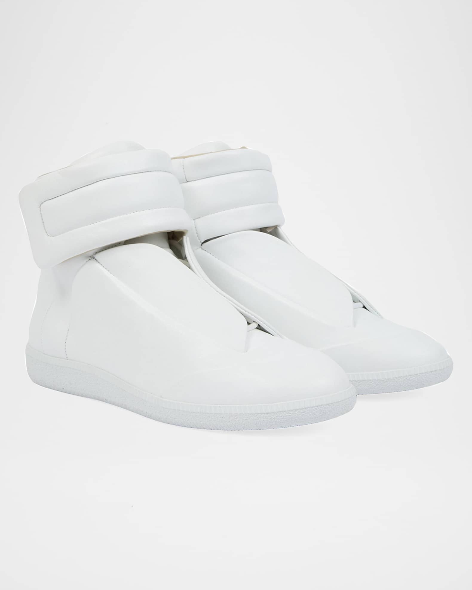 Maison Margiela FUTUREハイカットレザー 27CM Maison Margiela Men's Future Leather High-Top Sneakers | Neiman Marcus