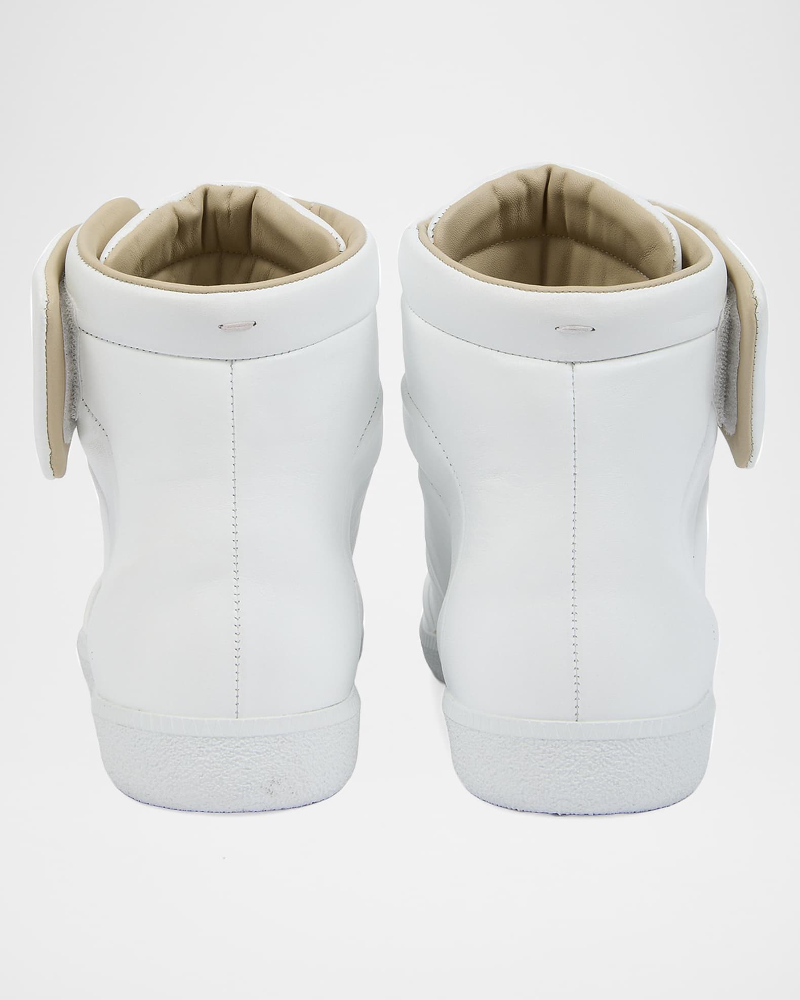 Maison Margiela Men's Future Leather High-Top Sneakers | Neiman Marcus
