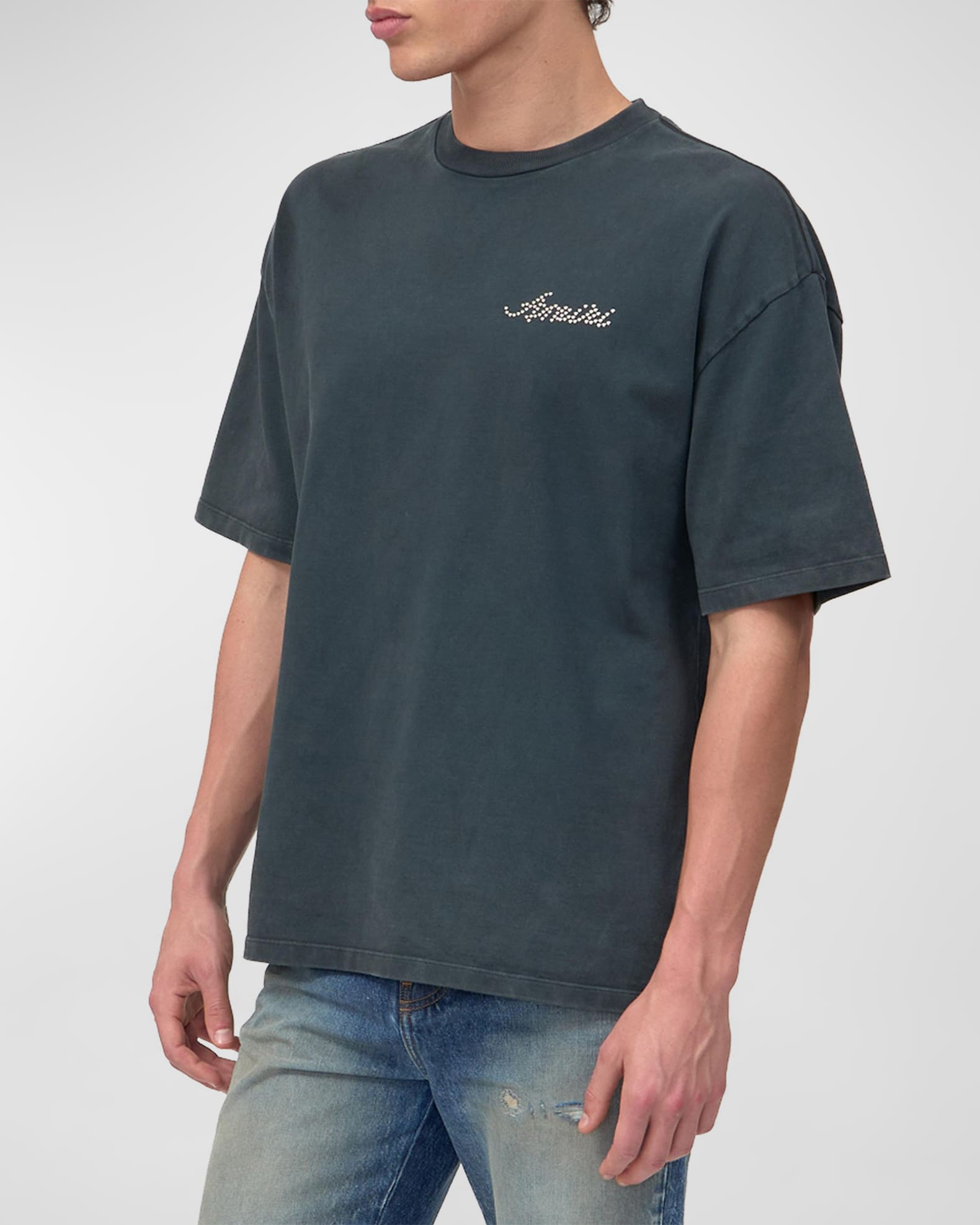 AMIRI Tshirt Sサイズ AMIRI Stencil Logo-Print Cotton-Jersey T-Shirt for Men | MR PORTER