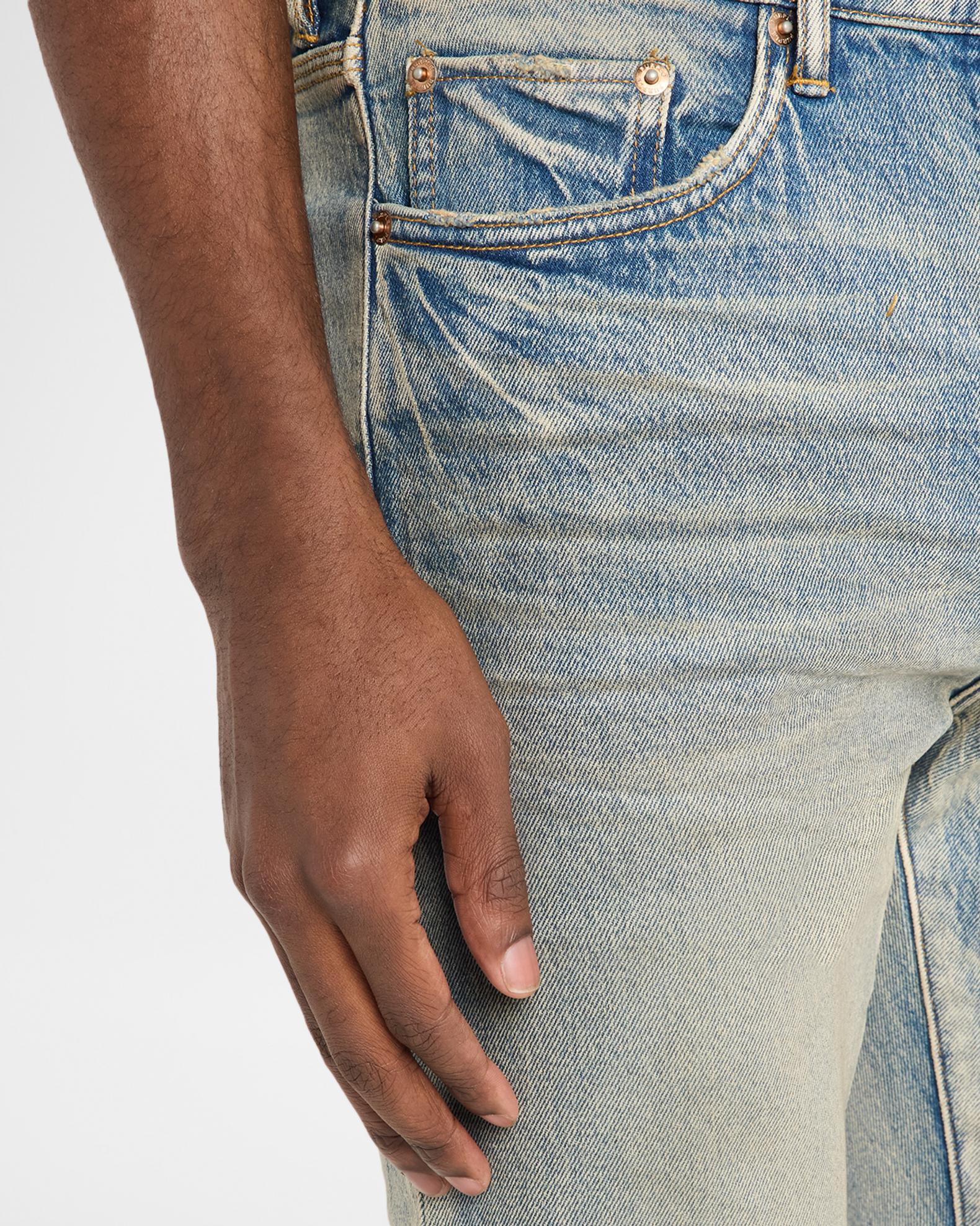 PURPLE Men's Glow Dirty Light Wash Jeans | Neiman Marcus