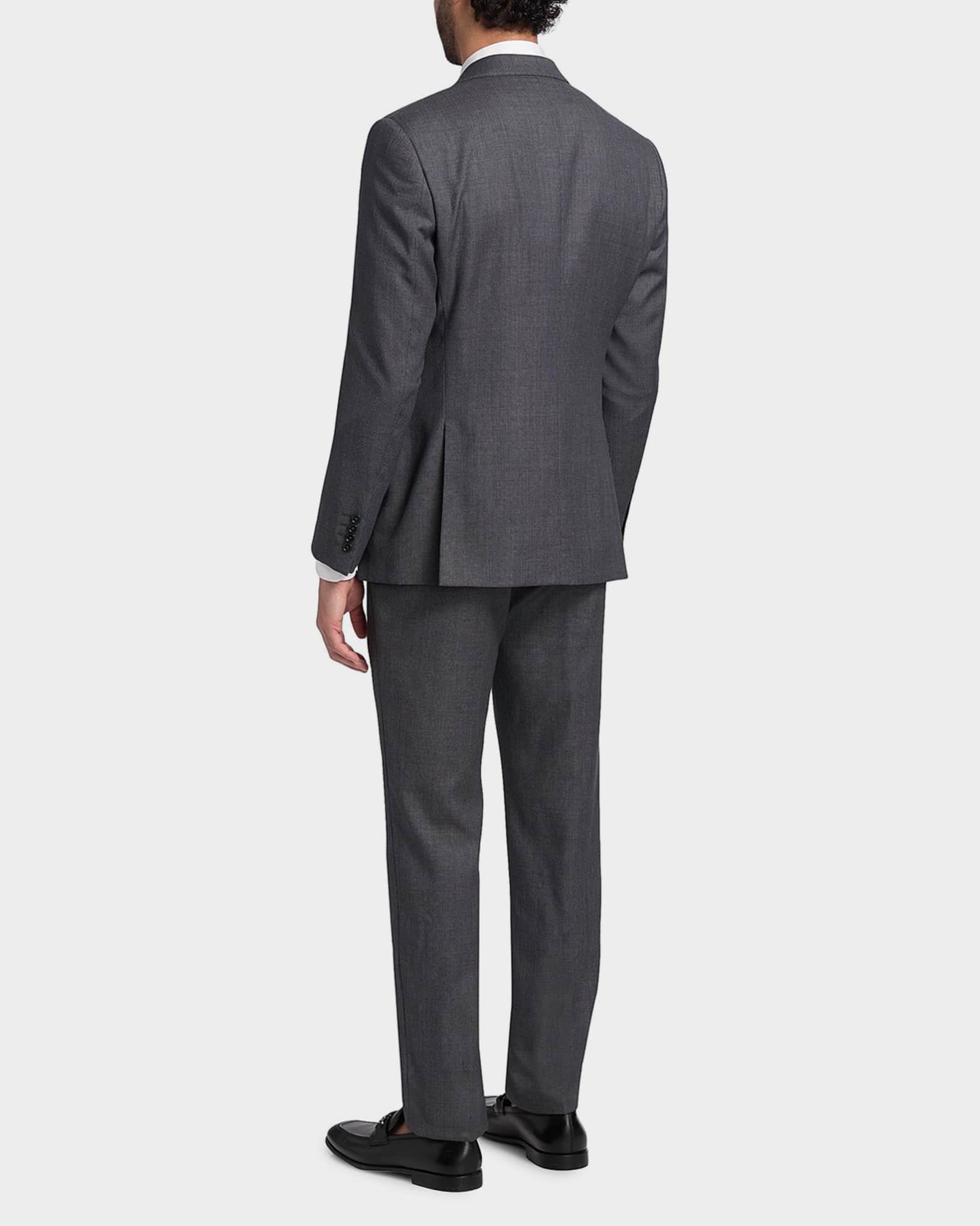 Emporio Armani Men's Wool Micro-Print Two-Piece Suit | Neiman Marcus