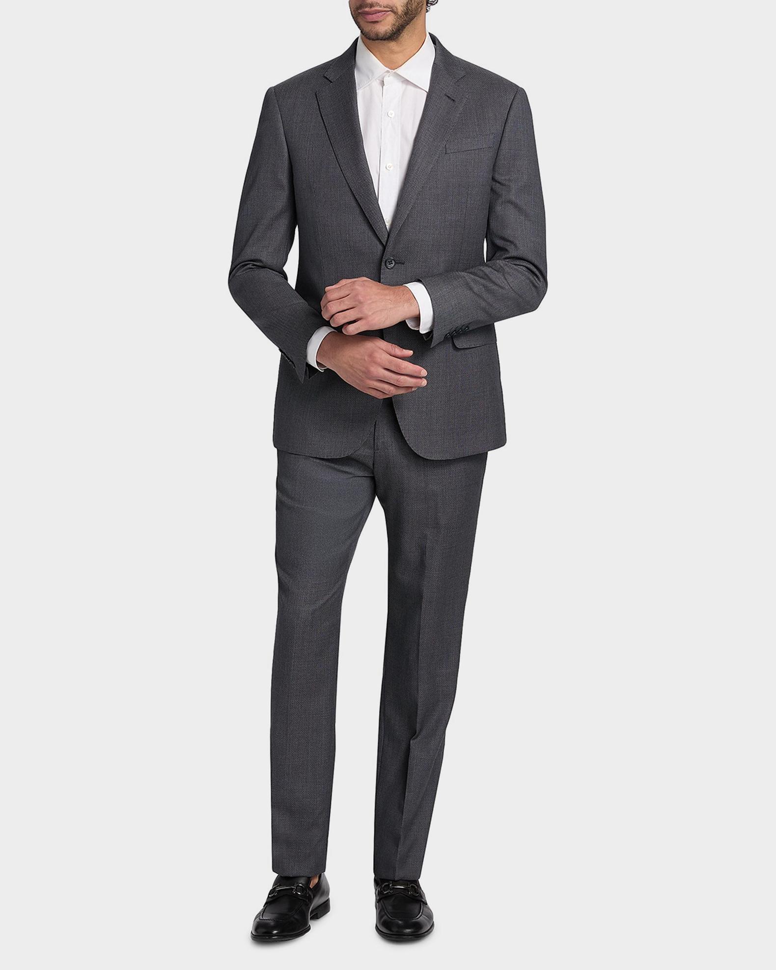 Emporio Armani Men's Wool Micro-Print Two-Piece Suit | Neiman Marcus