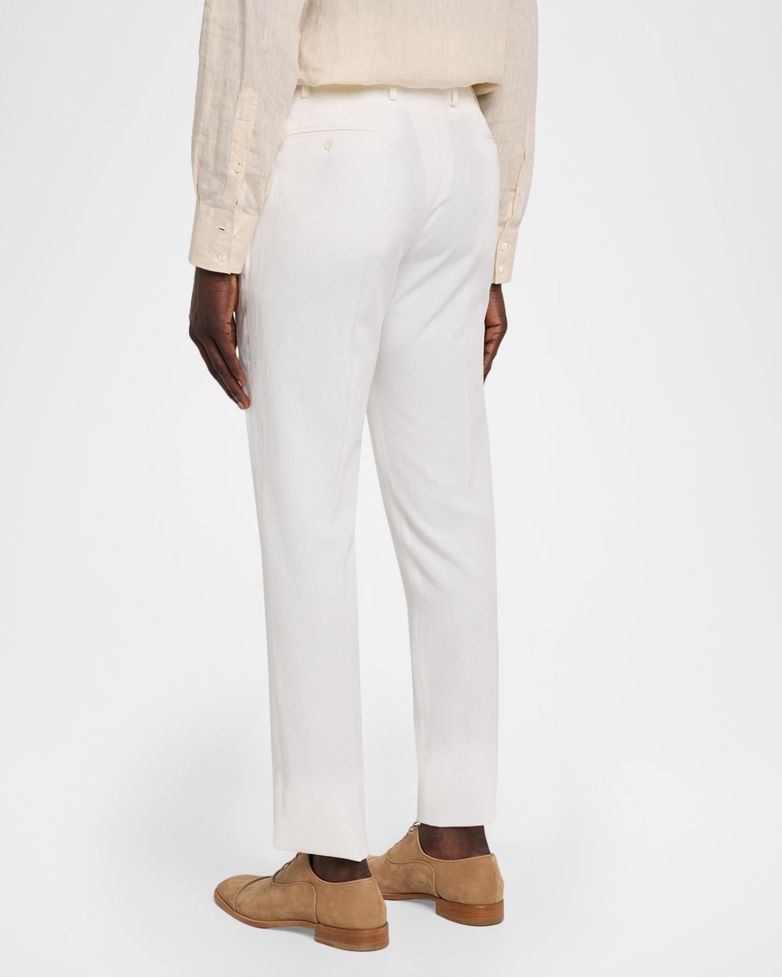 Emporio Armani Men's Lyocell-Blend Flat-Front Trousers | Neiman Marcus