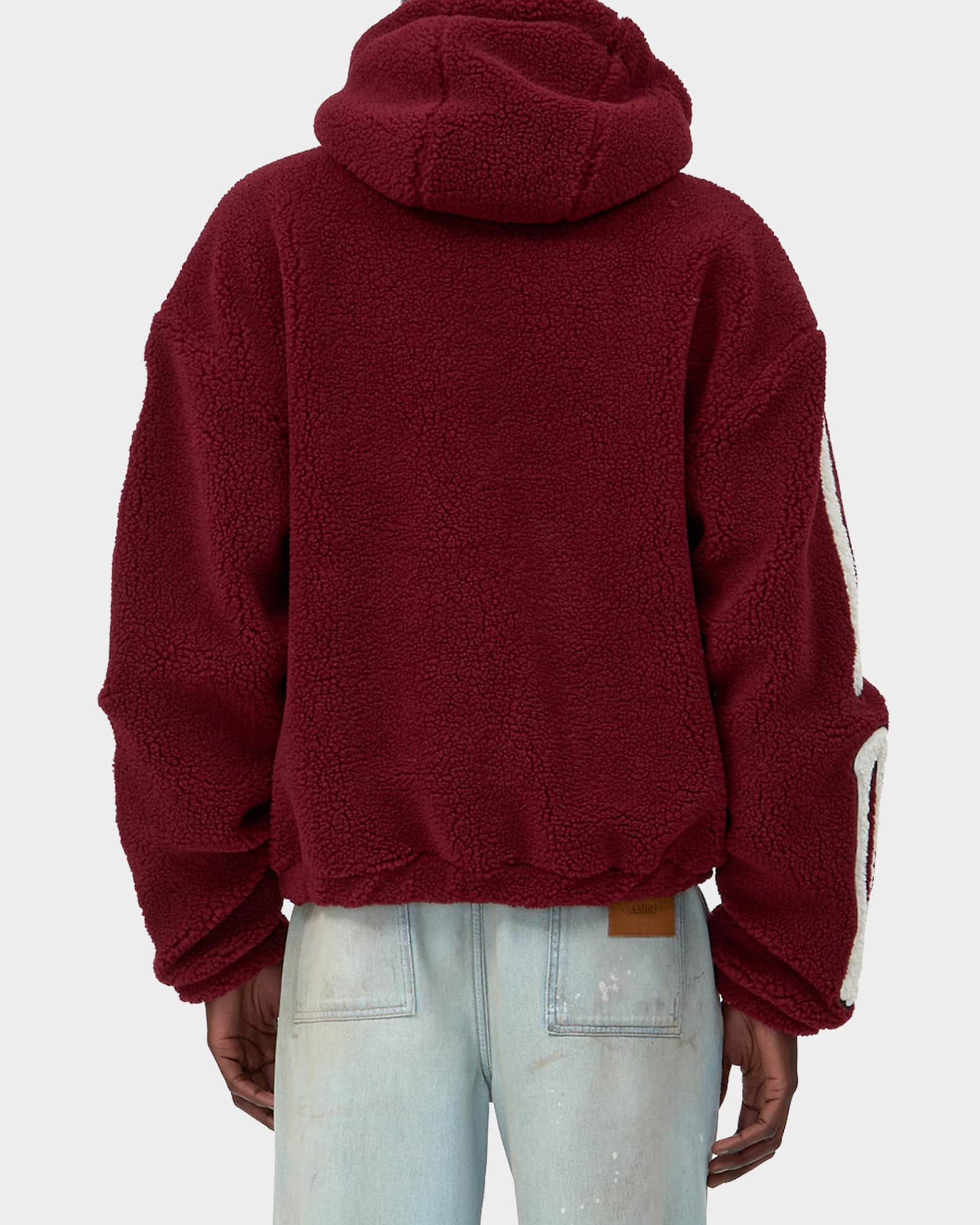 Amiri Men's Bones Fleece Full-Zip Hoodie | Neiman Marcus