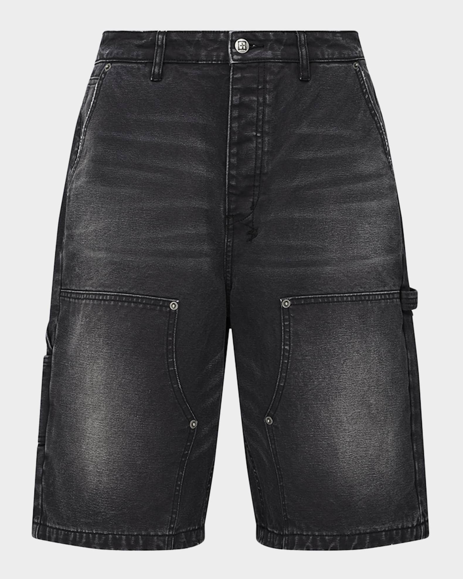 Ksubi Men's Operator Denim Carpenter Shorts | Neiman Marcus