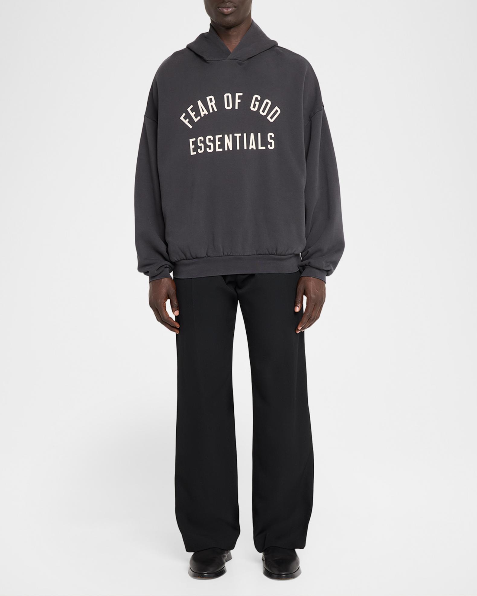 Fear of God Essentials Men's Graphic Logo Hoodie | Neiman Marcus
