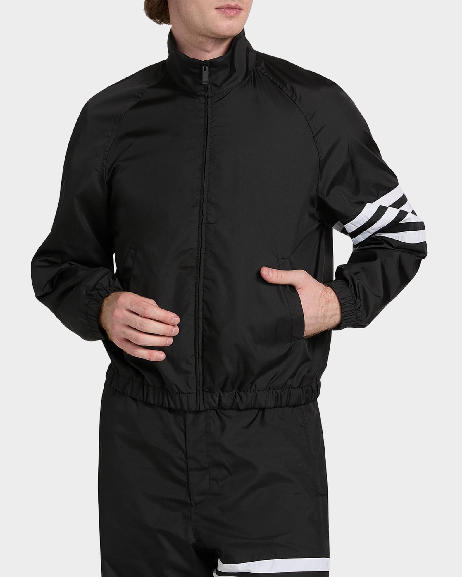 Thom Browne Men's Ripstop 4-Bar Track Jacket | Neiman Marcus