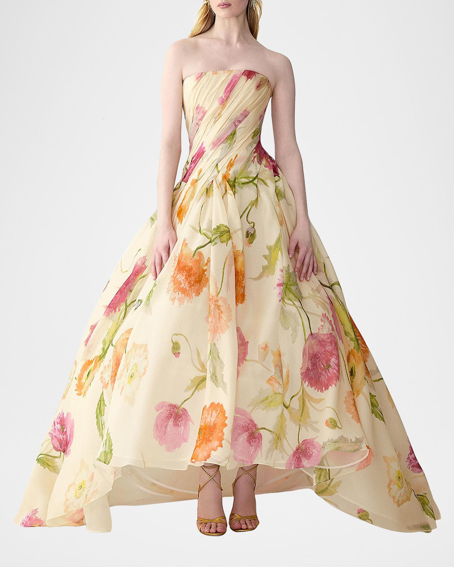 carolina herrera formal dresses Carolina Herrera Women's Navy Silk Sleeveless Trench Gown