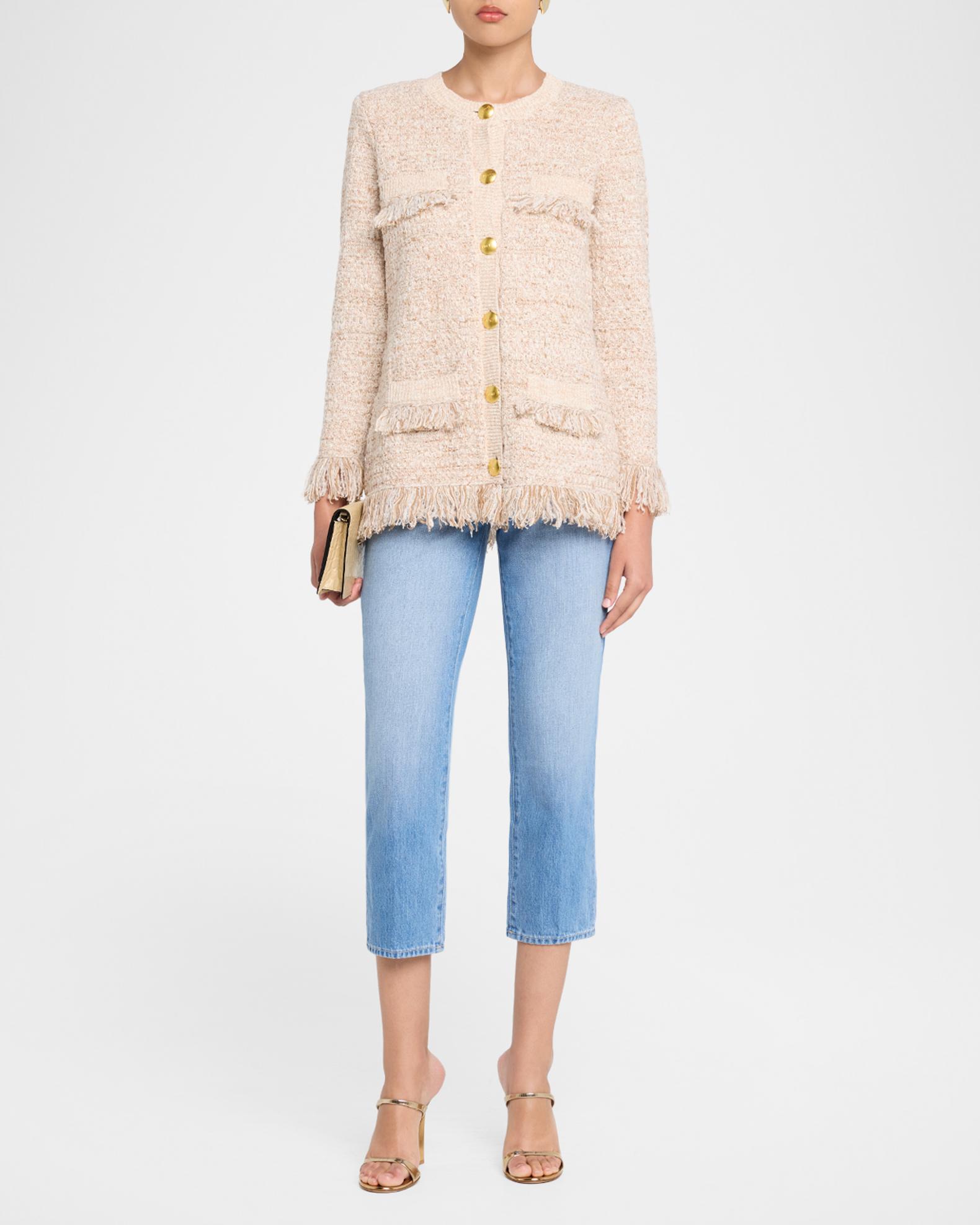 L'Agence Kastoria Fringe Cardigan | Neiman Marcus
