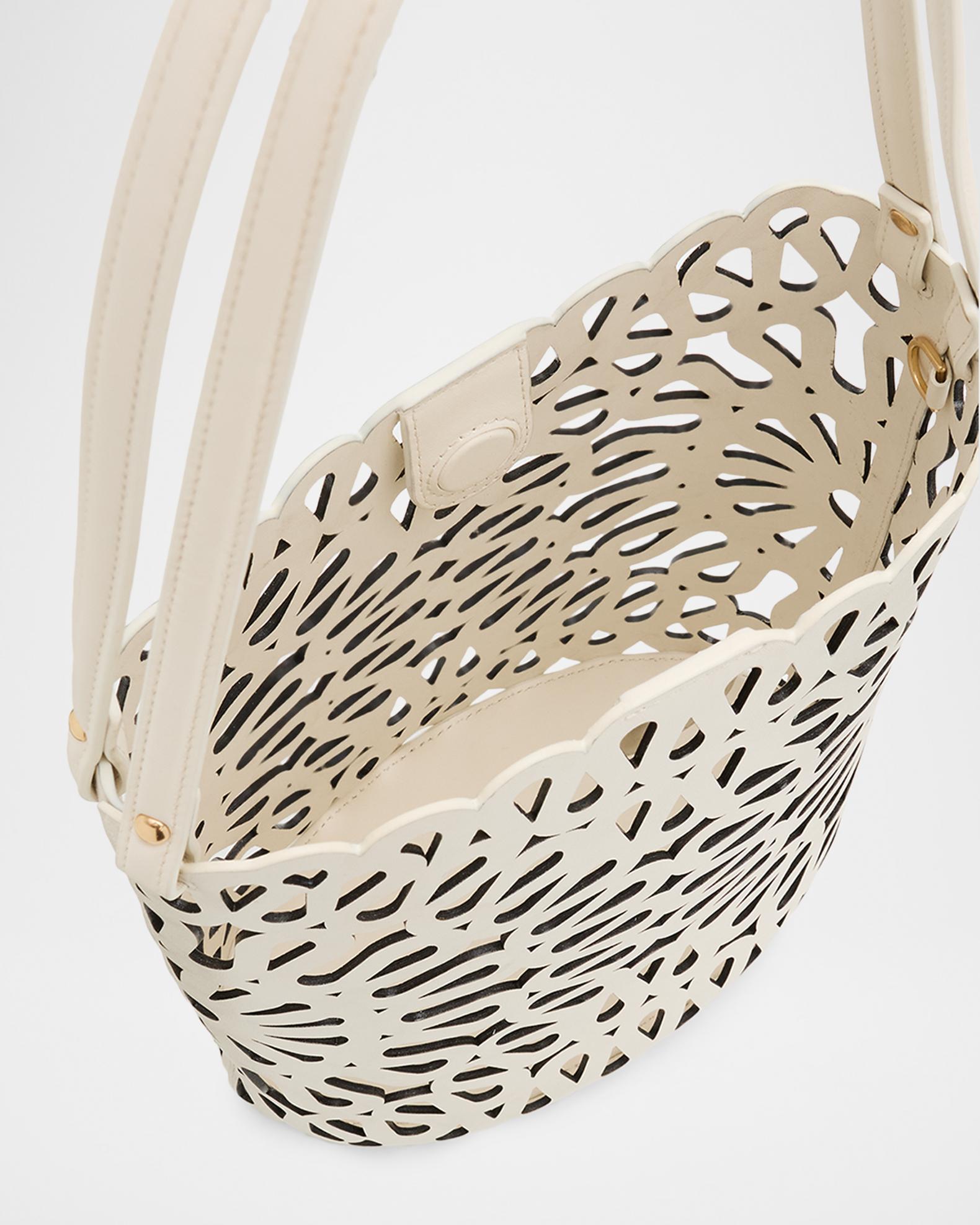 SIMKHAI McCall Laser Cutout Leather Shoulder Bag | Neiman Marcus