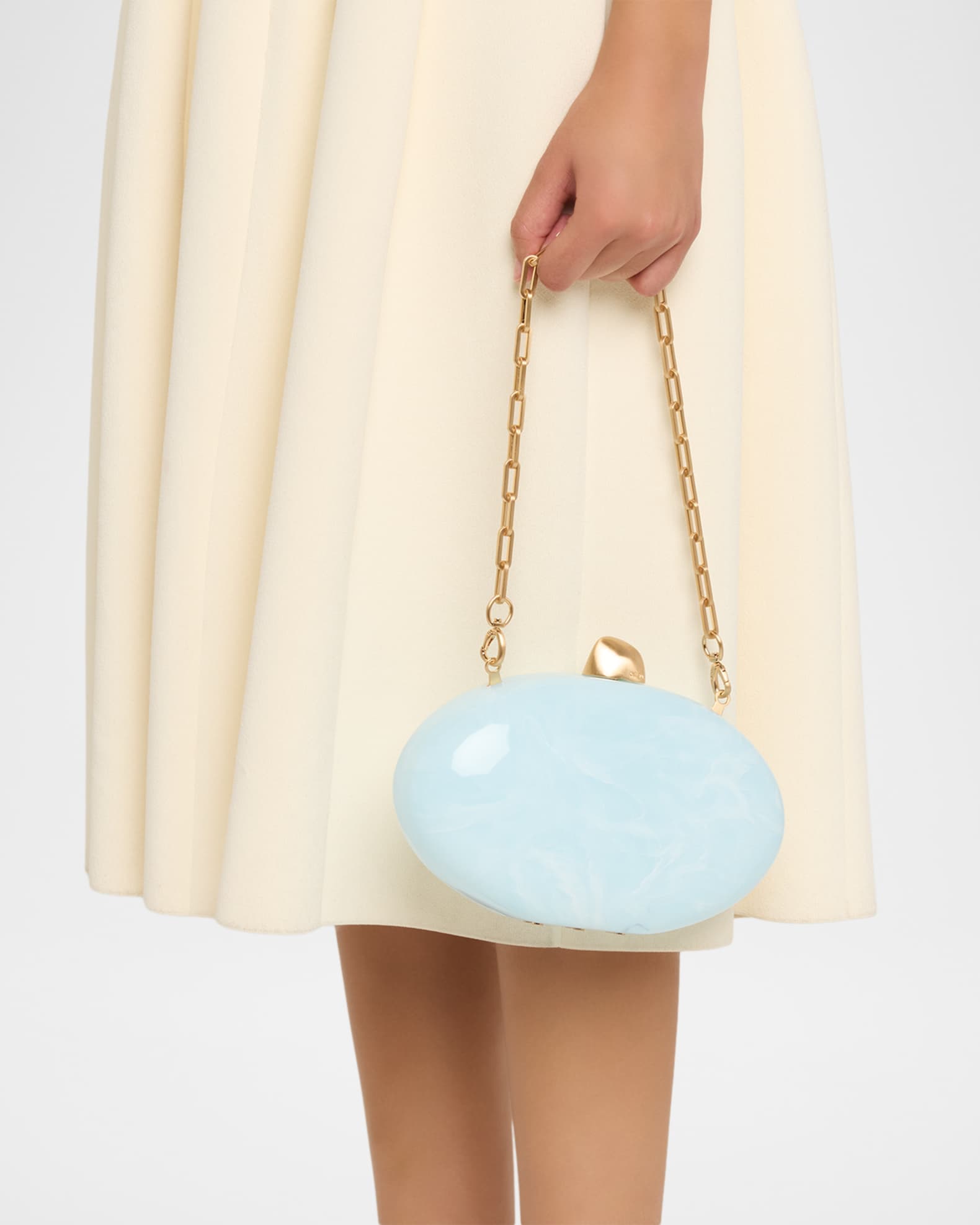 ハガナイマン Cult Gaia Eviana Marbled Acrylic Clutch Bag | Neiman Marcus