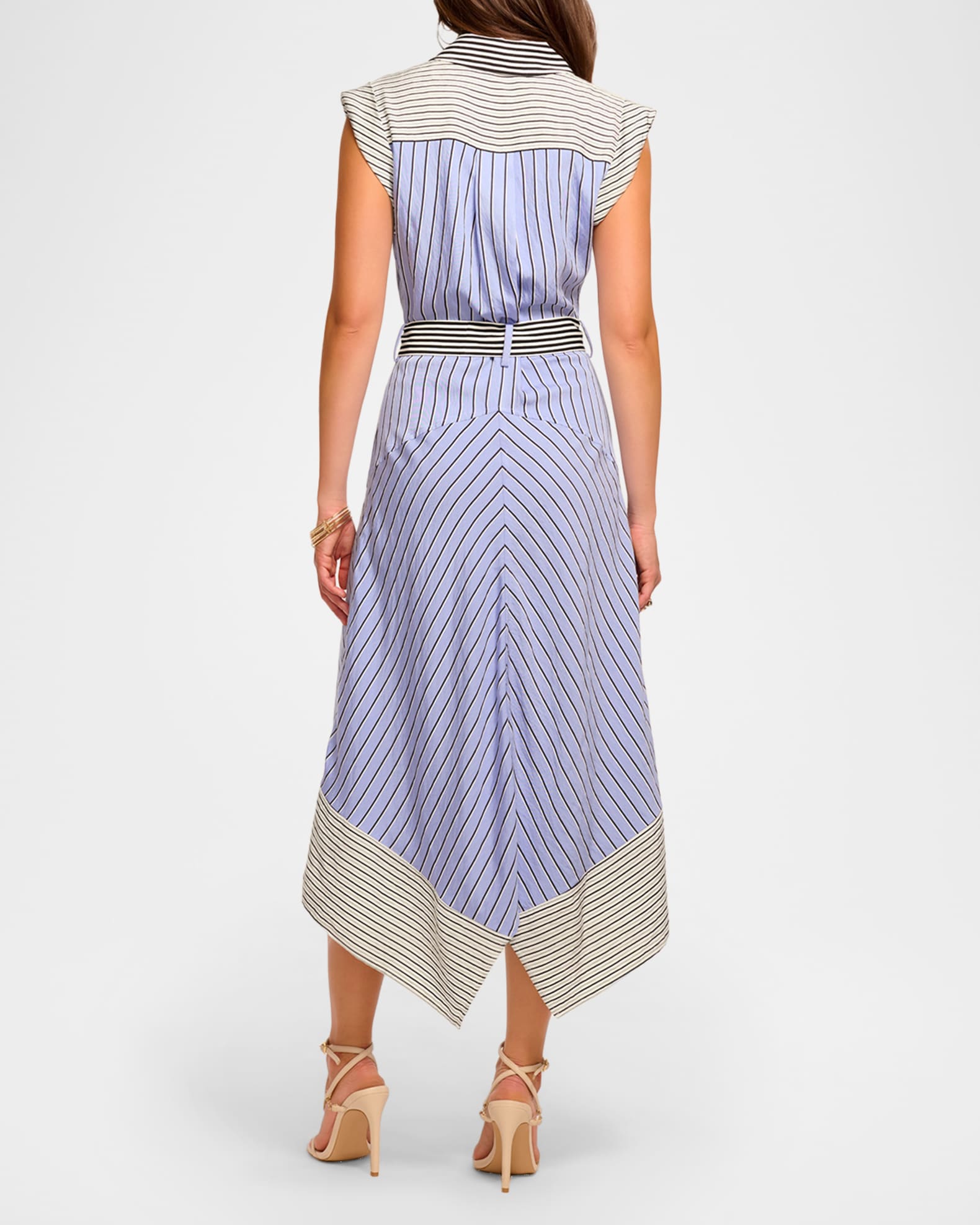 Ramy Brook Vivienne Striped Midi Shirtdress | Neiman Marcus