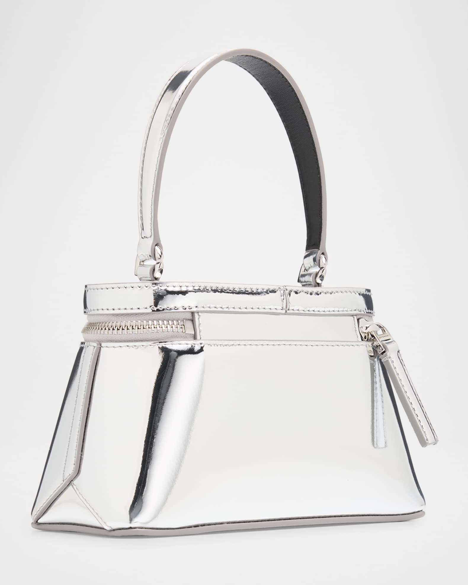 Givenchy Antigona Top-Handle Vanity Bag in Mirror-Effect Leather