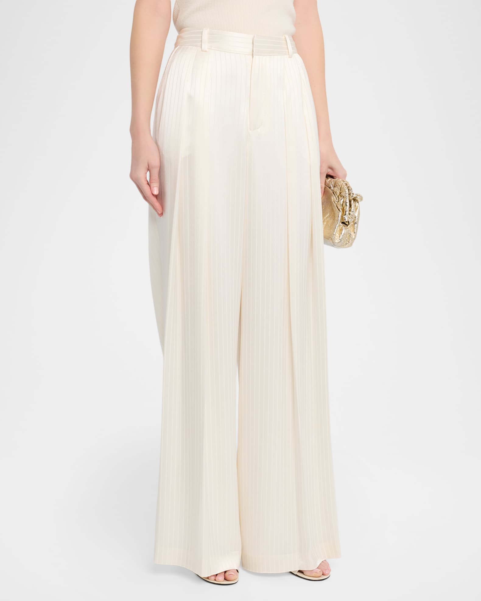 Georgia Satin Stripe Gasira Top