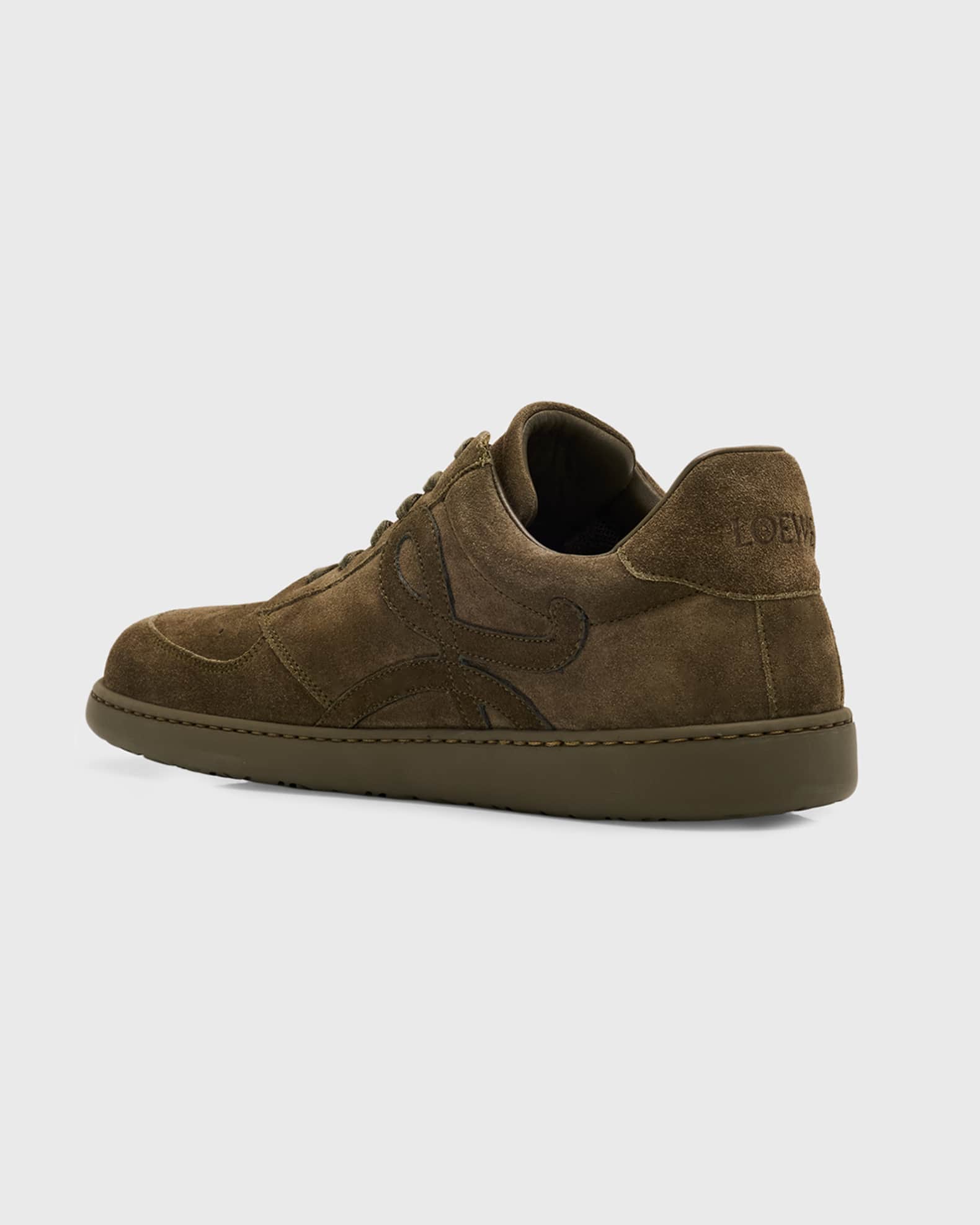 Loewe Men's Jambo Suede Low-Top Sneakers | Neiman Marcus