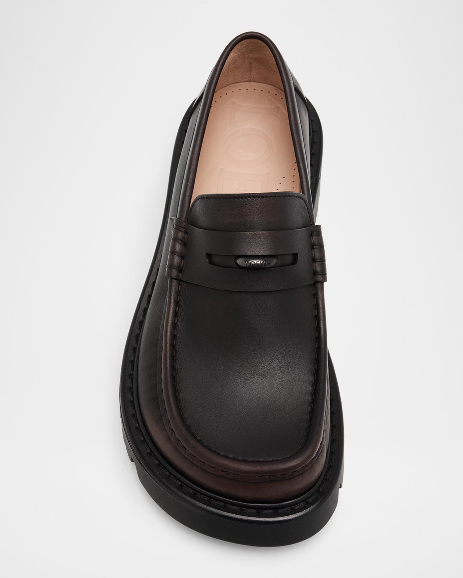 LOEWE Men's Sierra Leather Loafers | Neiman Marcus