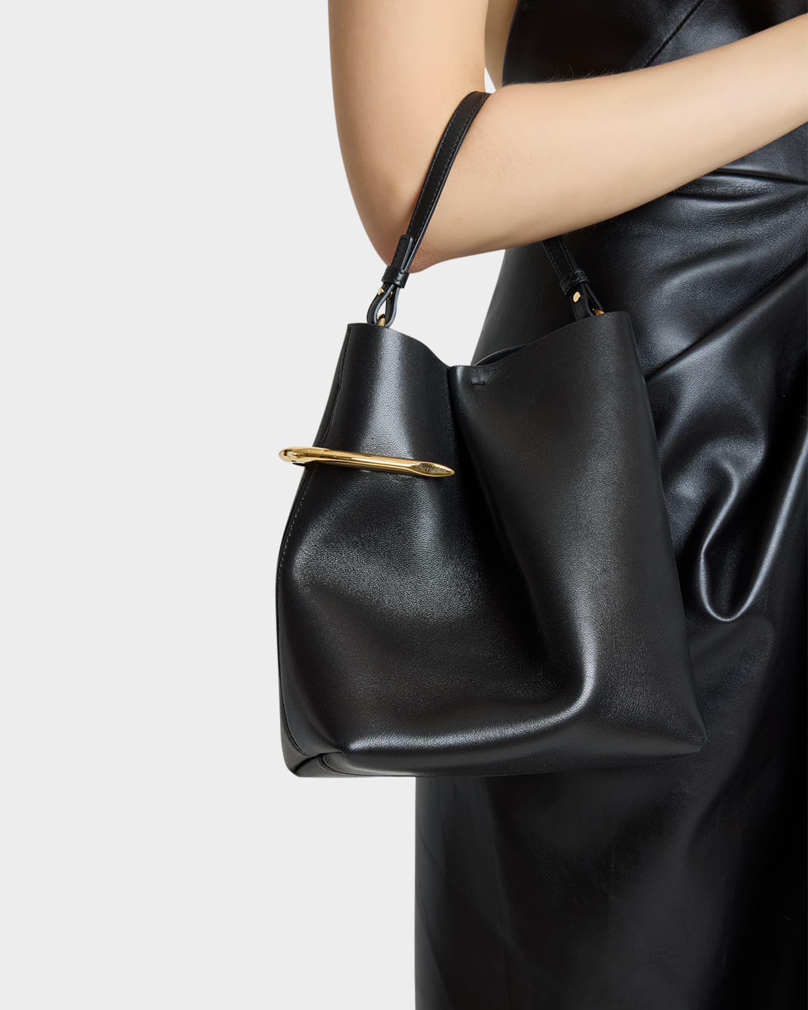 Givenchy Pinch Top-Handle Bag in Grain Leather | Neiman Marcus