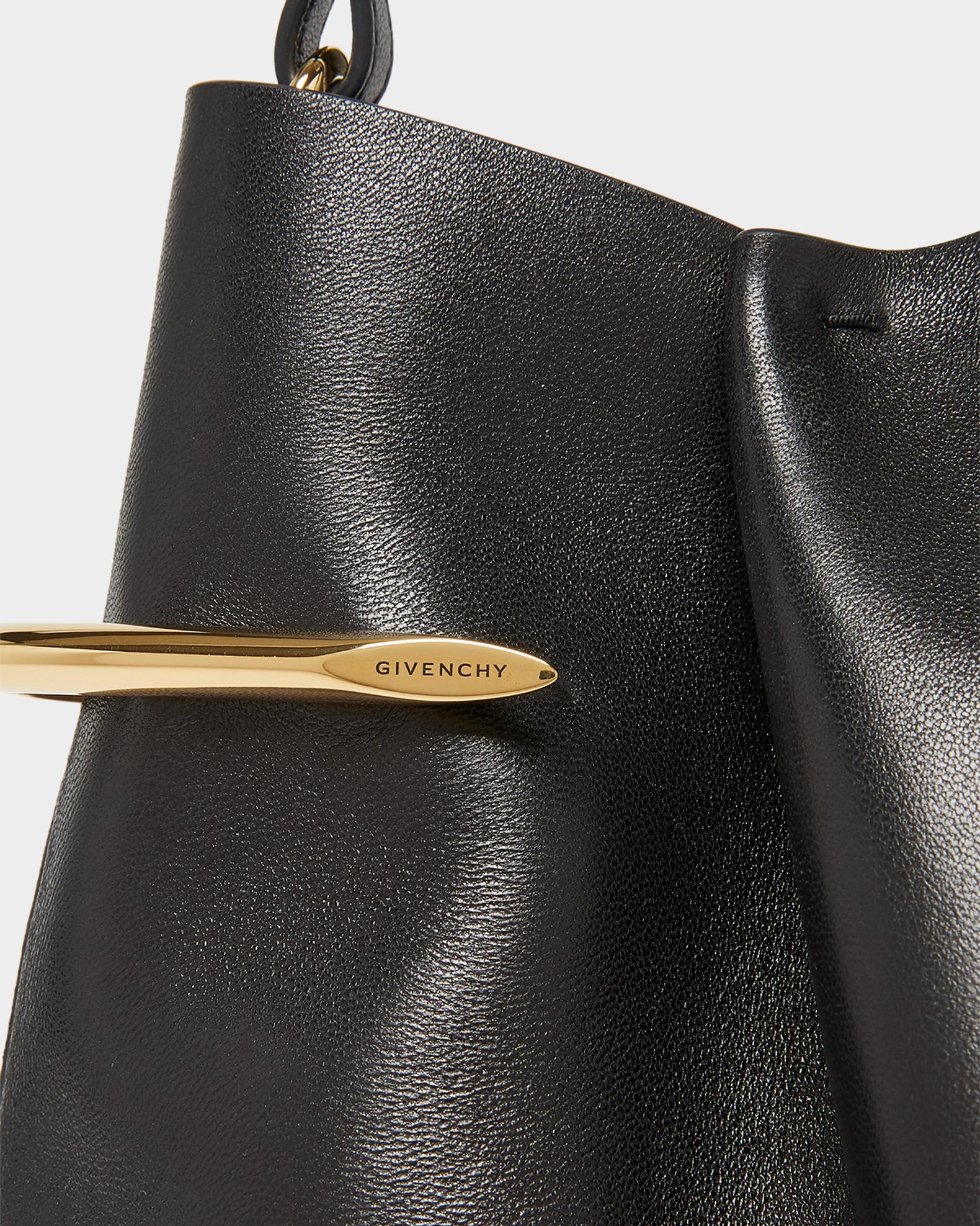 Givenchy Pinch Top-Handle Bag in Grain Leather | Neiman Marcus