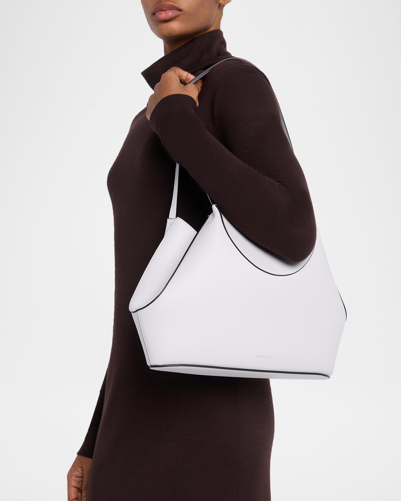 Givenchy Facet Geometric Shoulder Bag in Grain Leather | Neiman Marcus