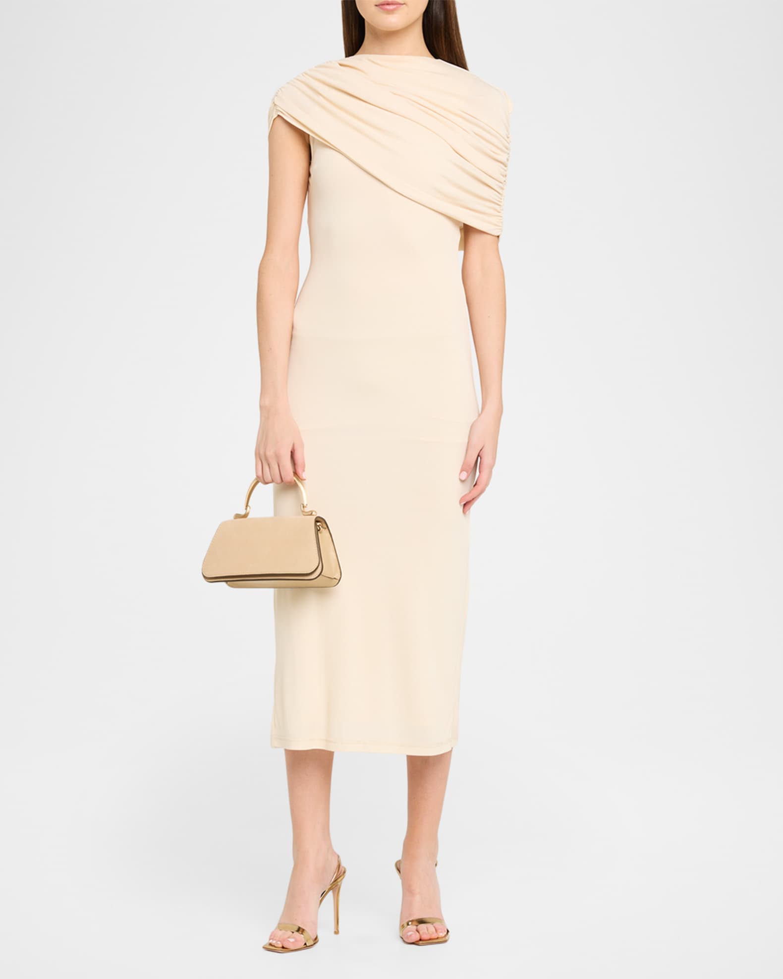 Cult Gaia Rasima Suede & Leather Top Handle Bag | Neiman Marcus