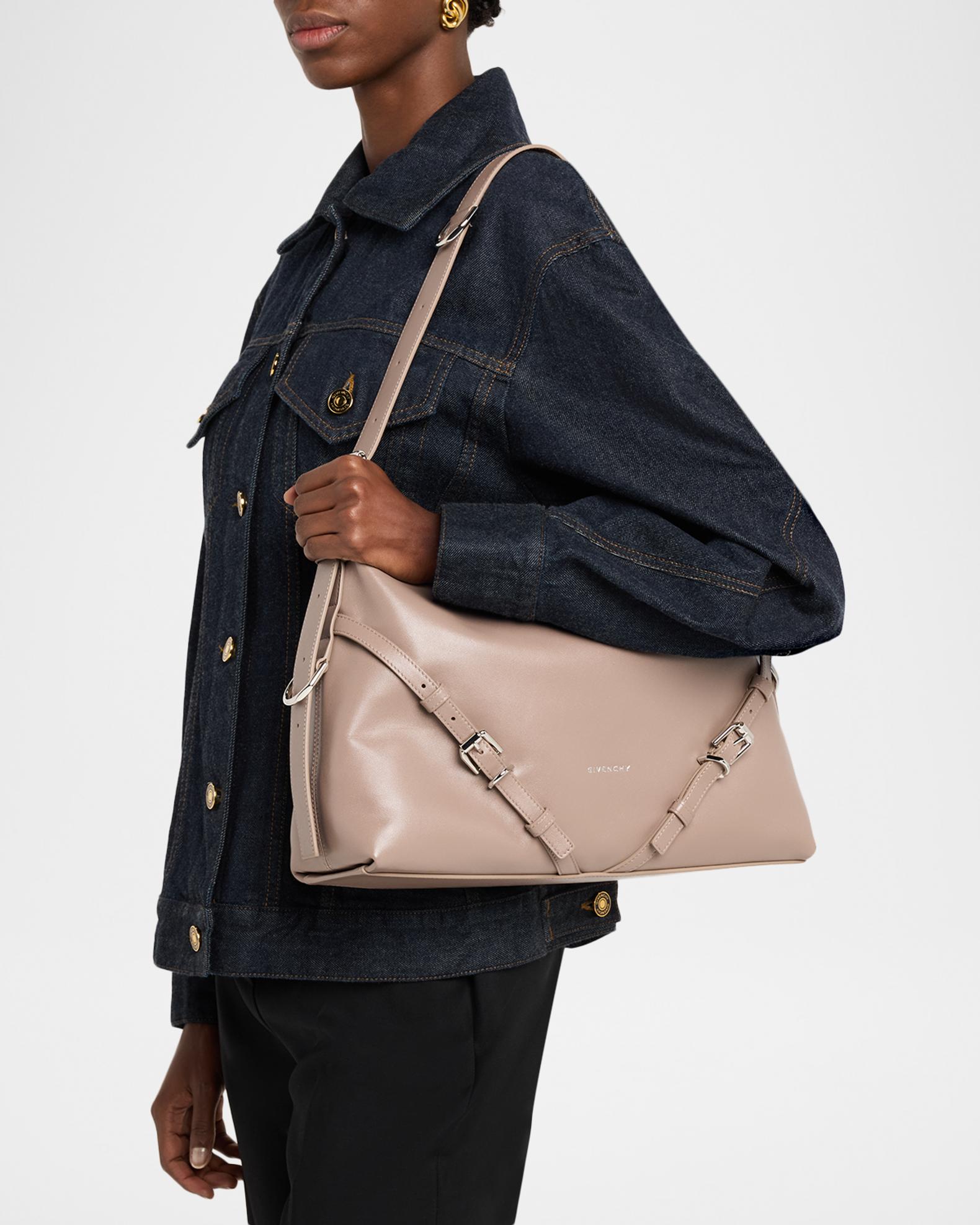 Givenchy Voyou Medium Shoulder Bag in Leather | Neiman Marcus