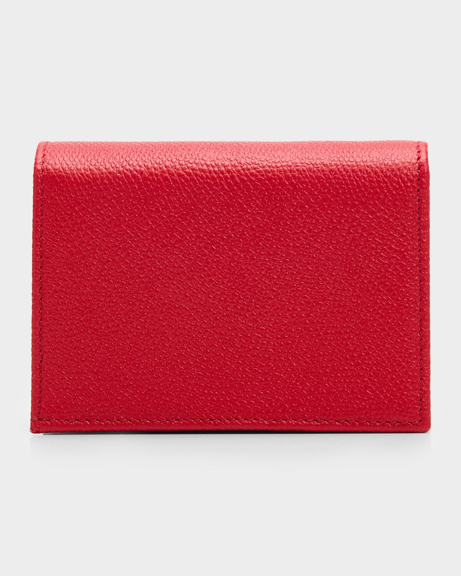 Valentino Garavani VLOGO Calfskin Flap Wallet | Neiman Marcus