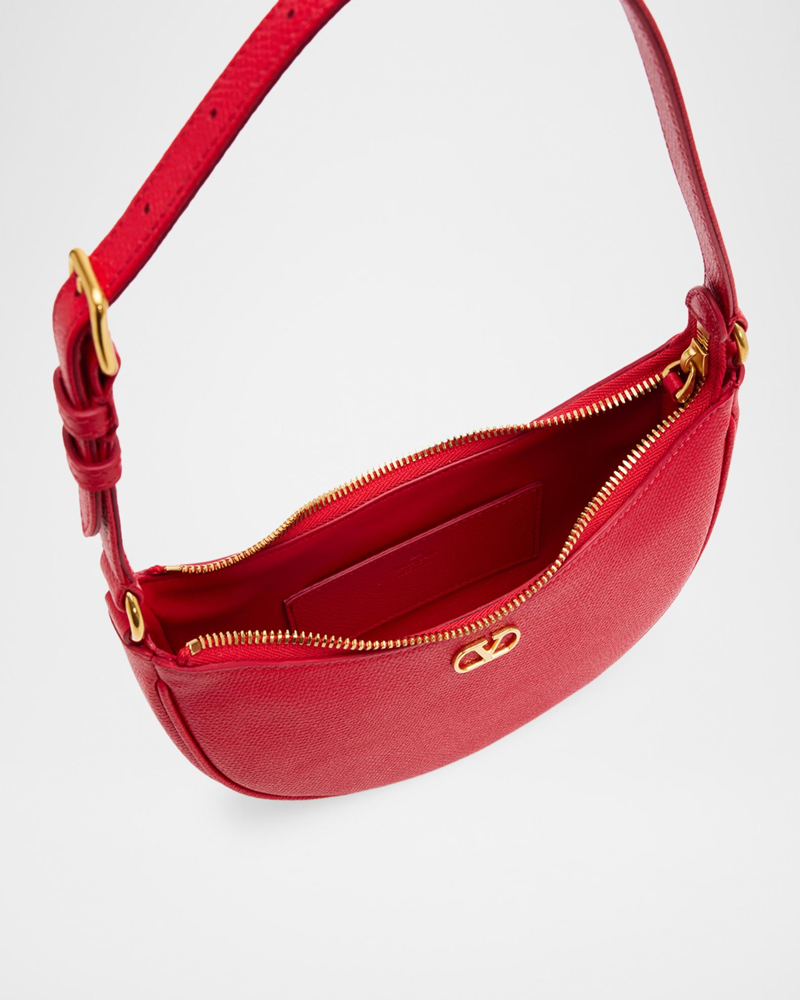 Valentino Garavani Mini VLogo Leather Hobo Bag | Neiman Marcus