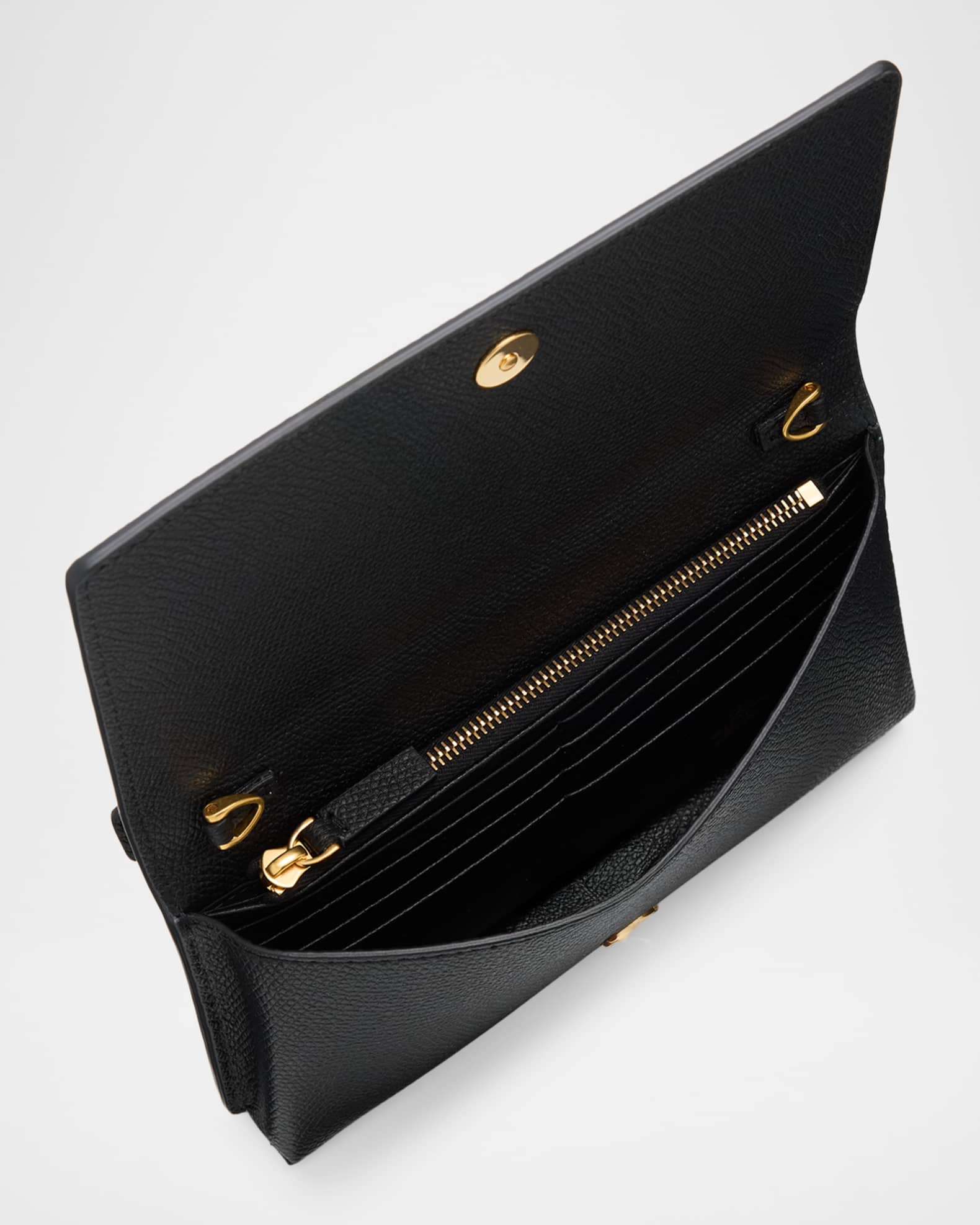 Valentino Garavani VLOGO Calfskin Leather Wallet on Chain | Neiman