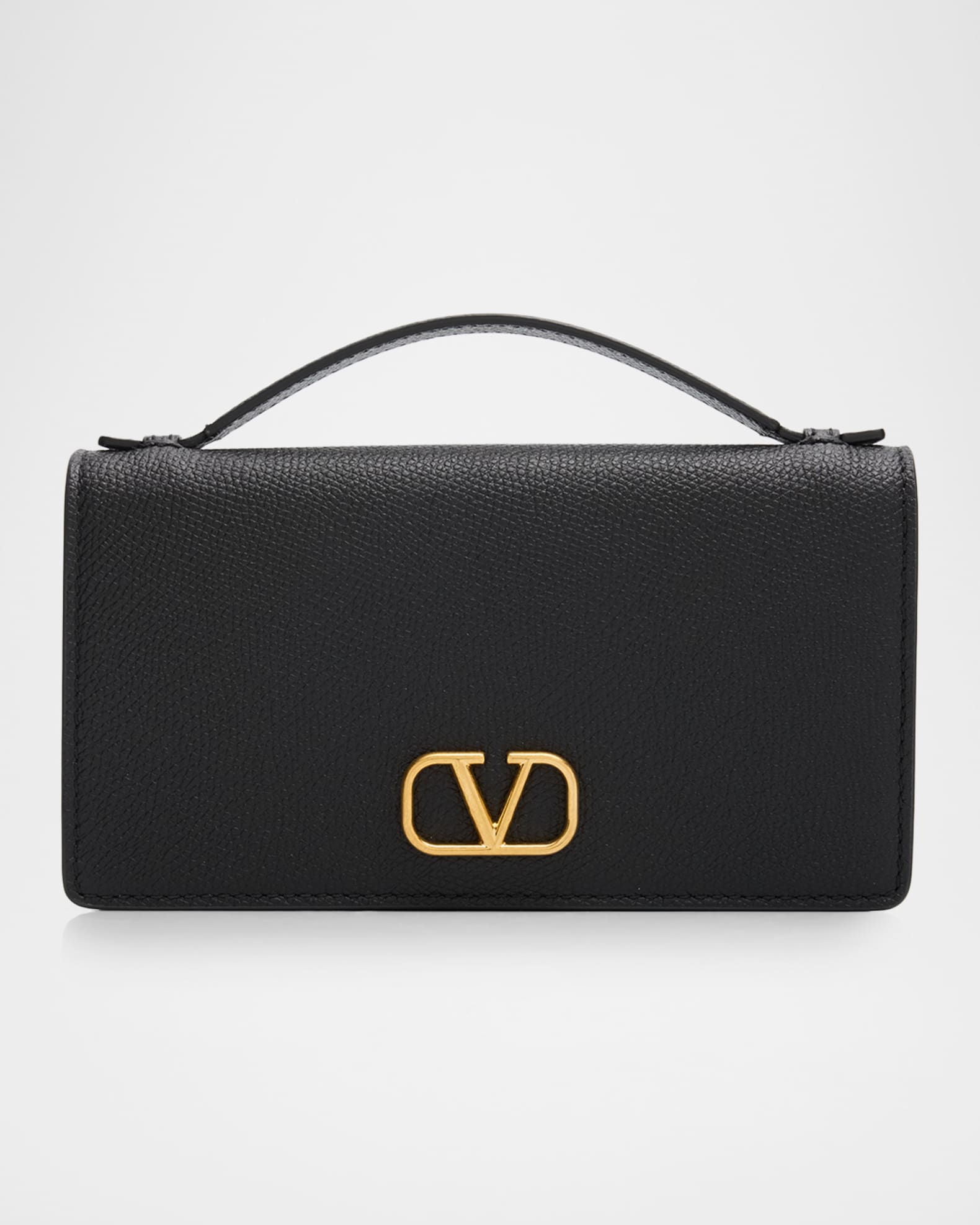 Valentino Garavani VLOGO Calfskin Leather Wallet on Chain | Neiman