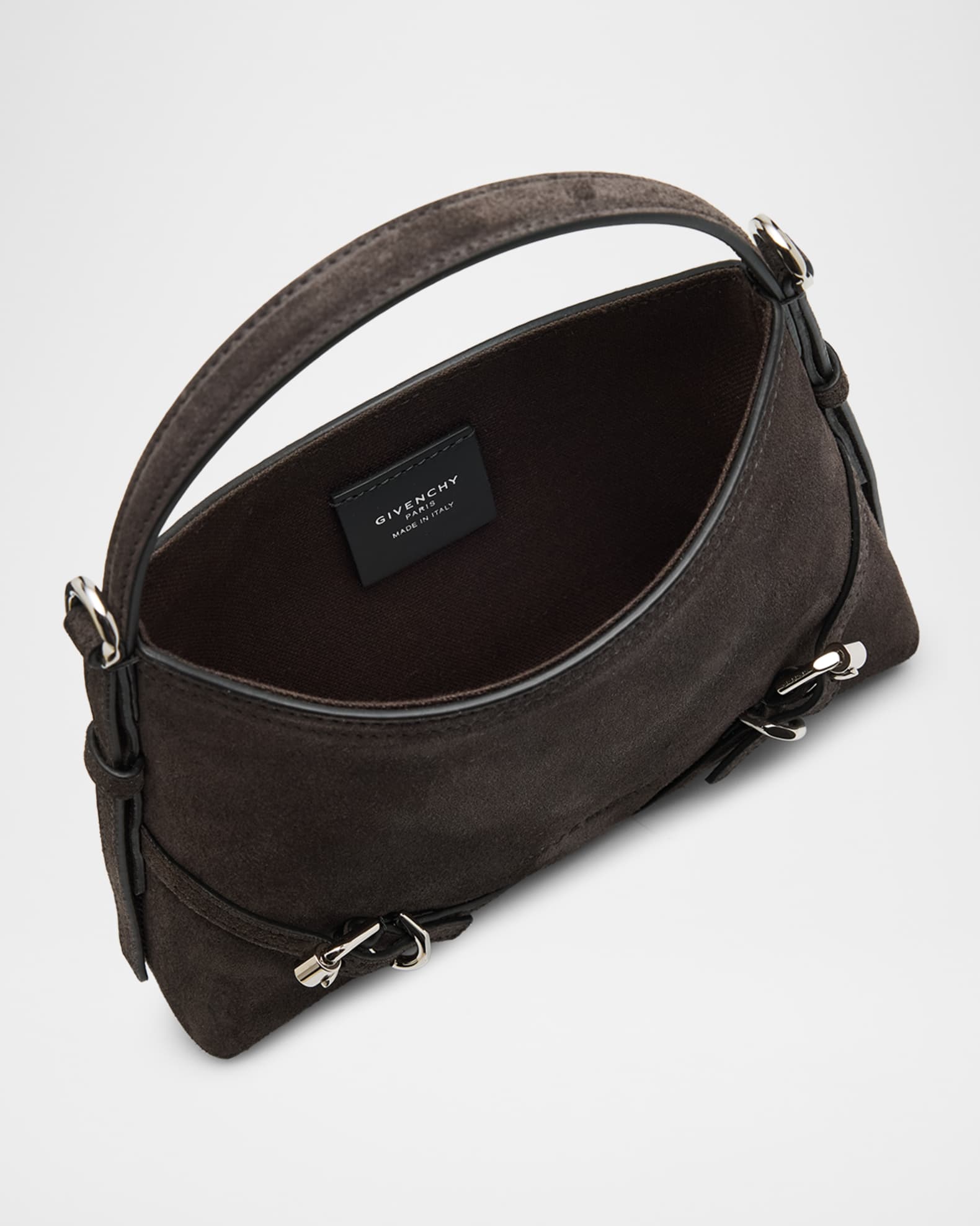 Givenchy Voyou Nano Crossbody Bag in Suede | Neiman Marcus