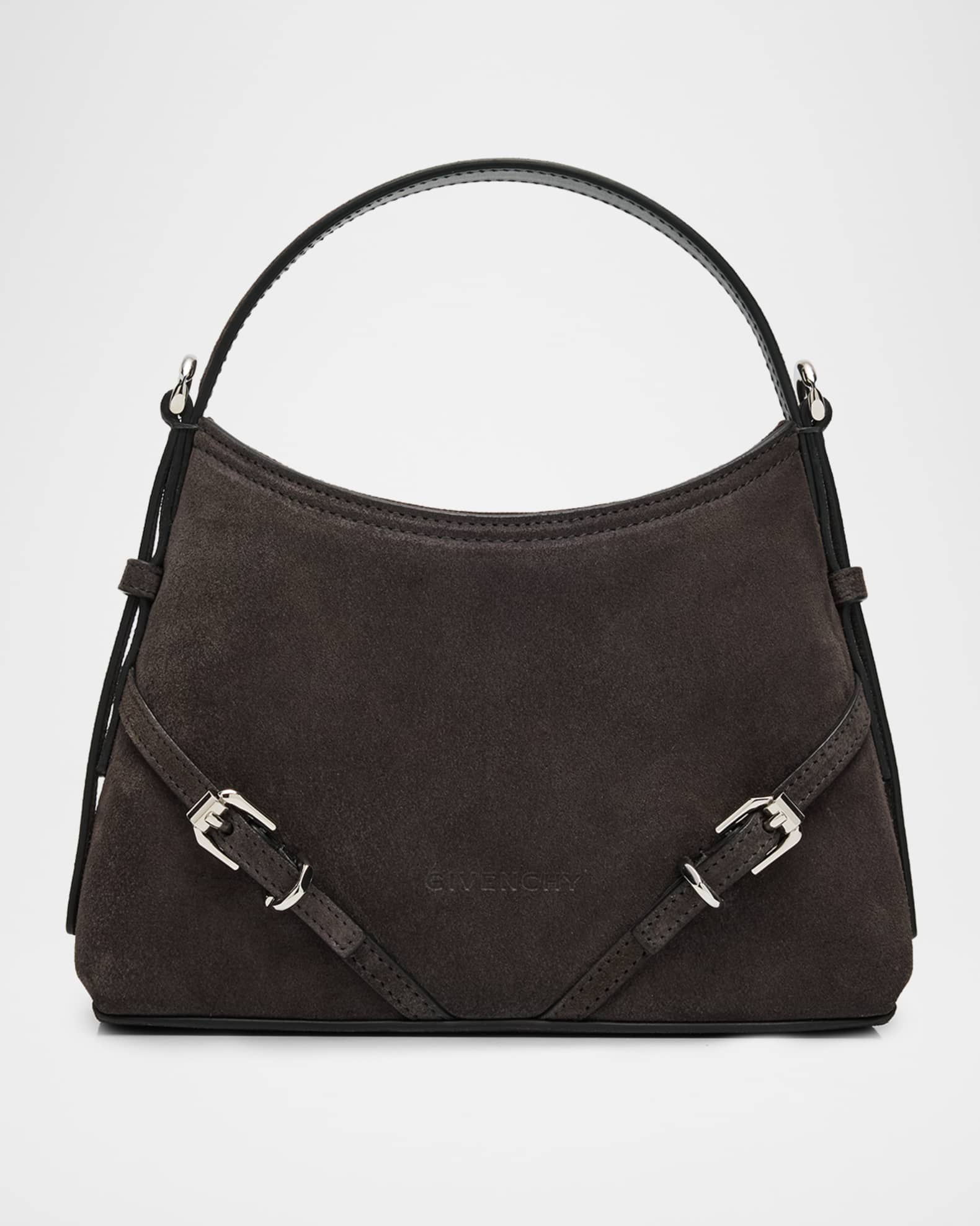 Givenchy Voyou Nano Crossbody Bag in Suede | Neiman Marcus