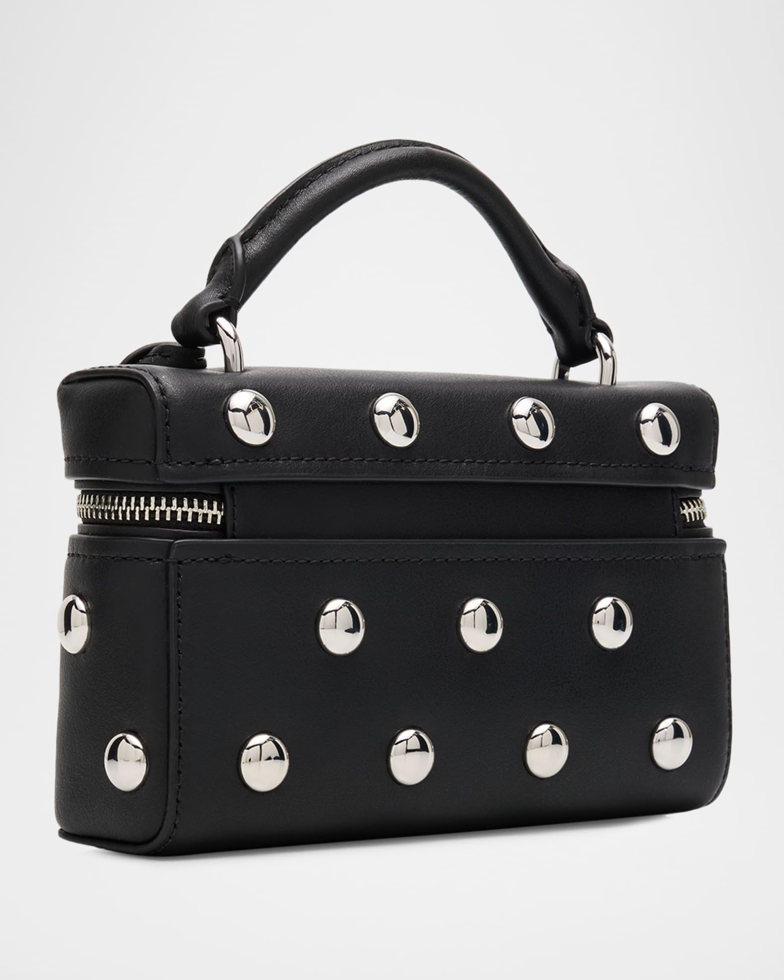 MICHAEL Michael Kors Jana Small Studded Leather Vanity Top-Handle