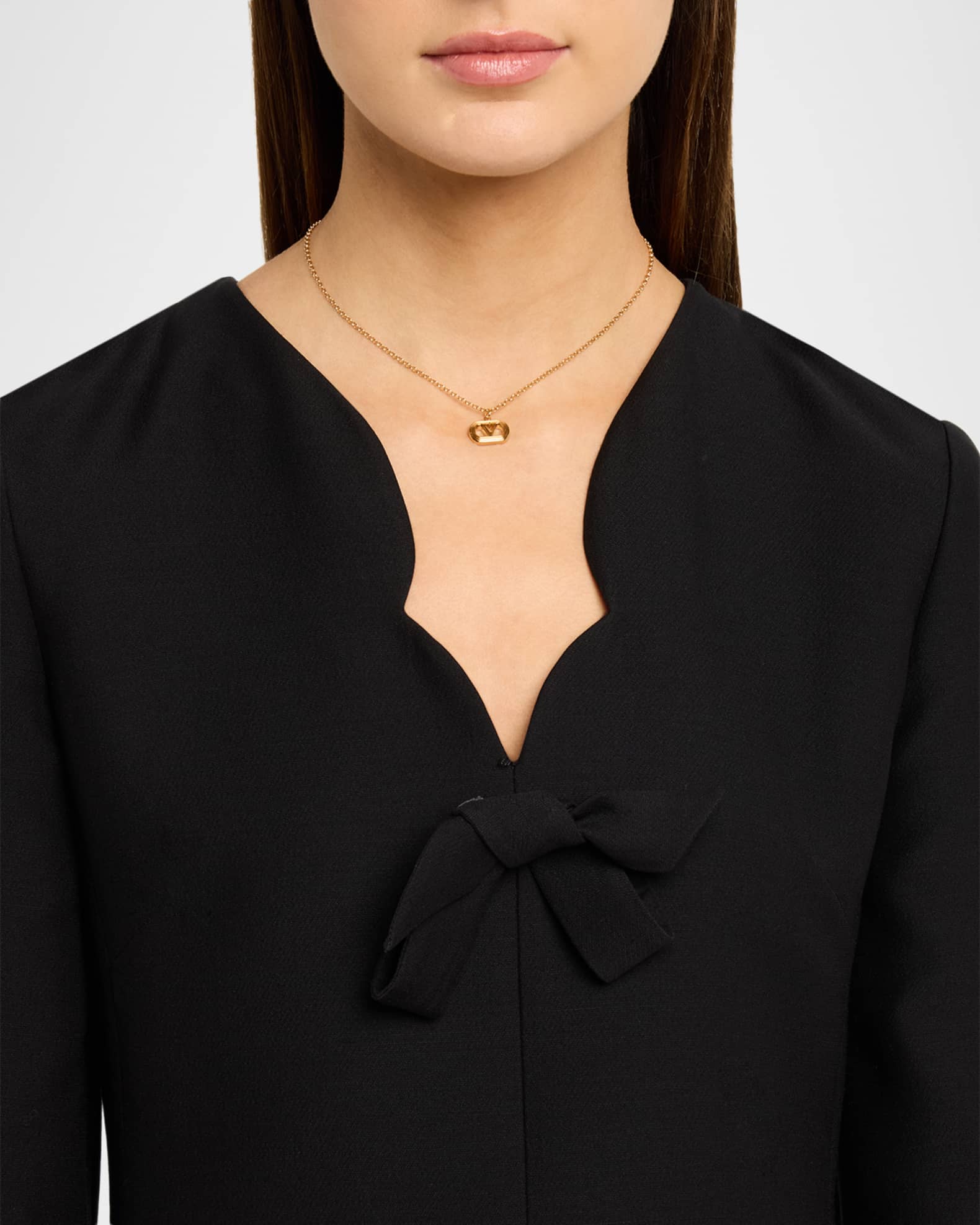 Valentino Garavani Ovalette Metal Necklace | Neiman Marcus