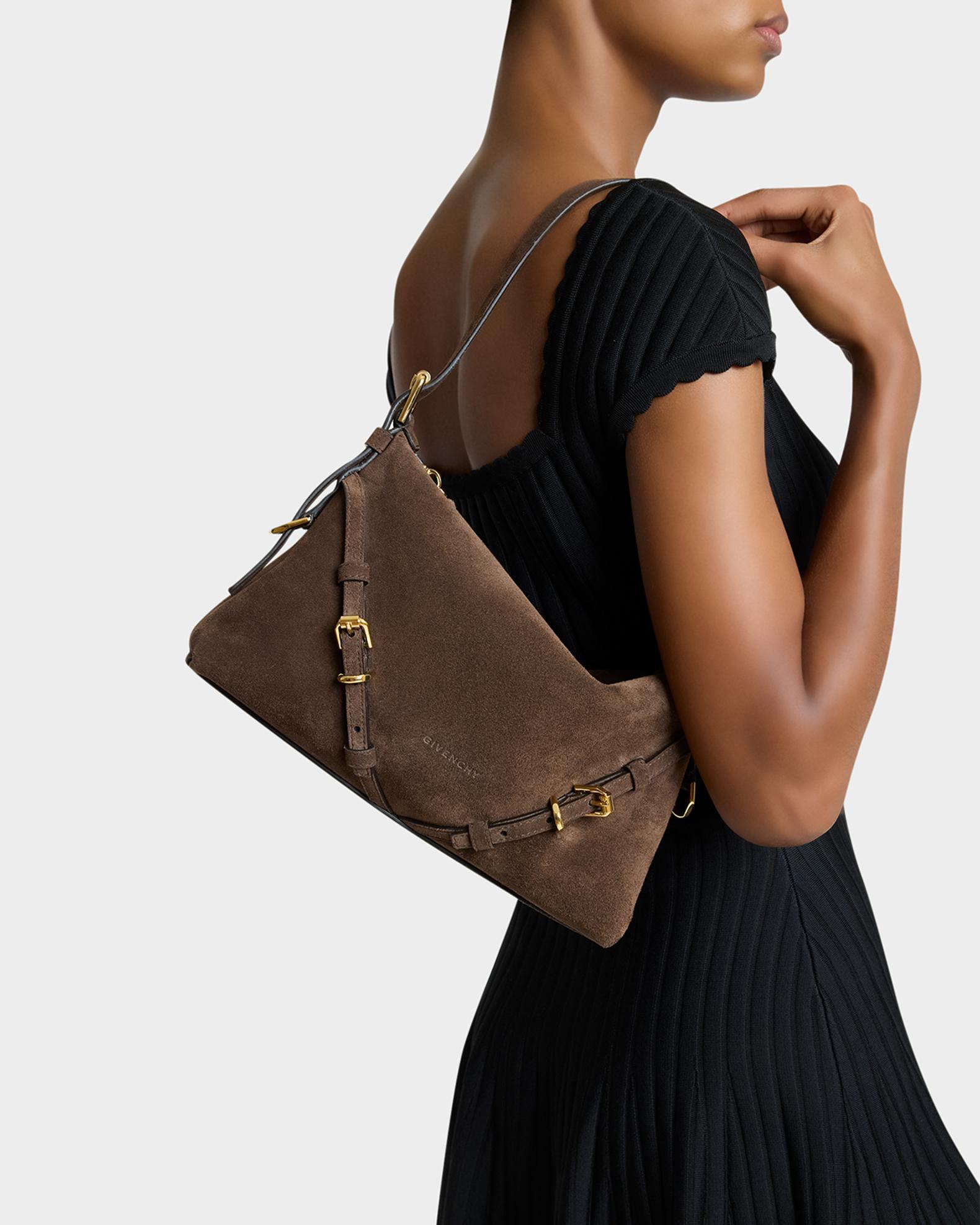 Givenchy Mini Voyou Suede Shoulder Bag | Neiman Marcus