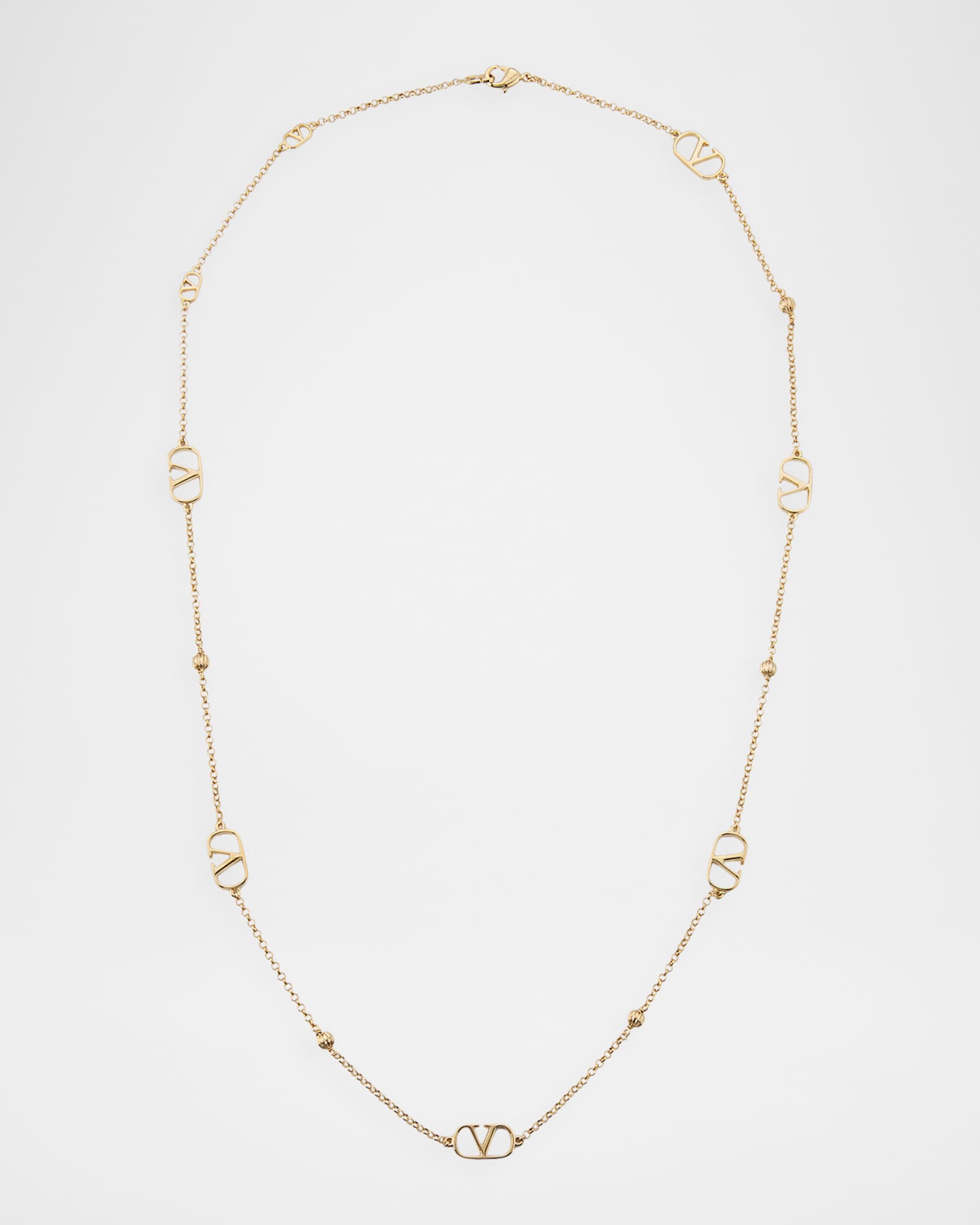 Valentino Garavani VLogo Signature Metal Necklace | Neiman Marcus