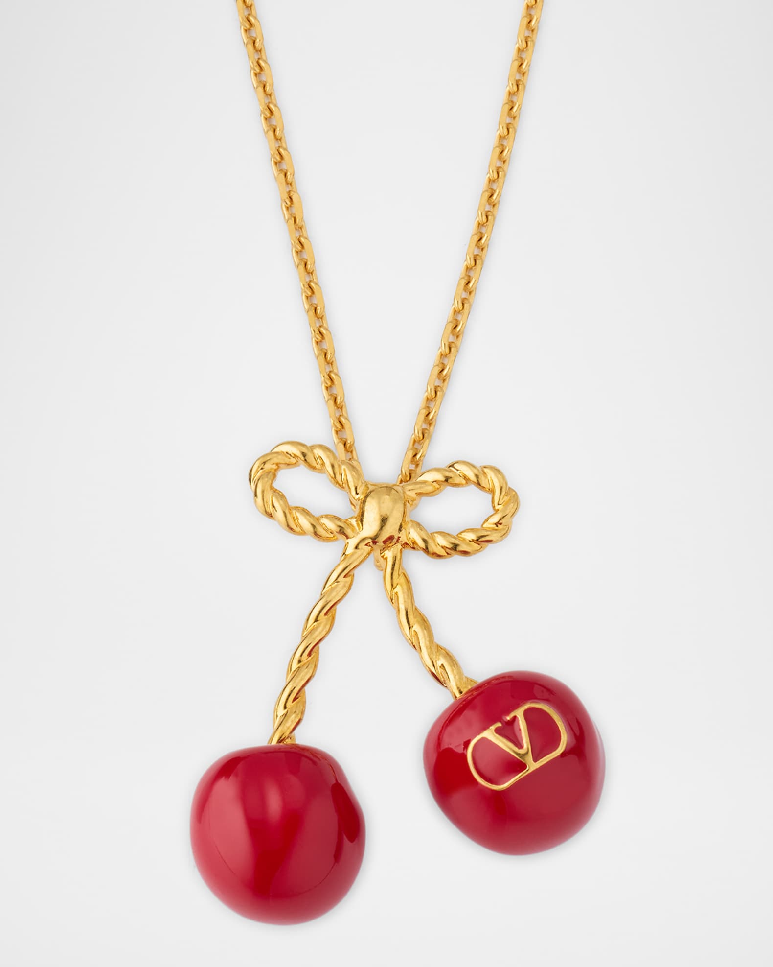 VALENTINO ネックレス Valentino Garavani Cherryfic Metal and Enamel Necklace | Neiman Marcus
