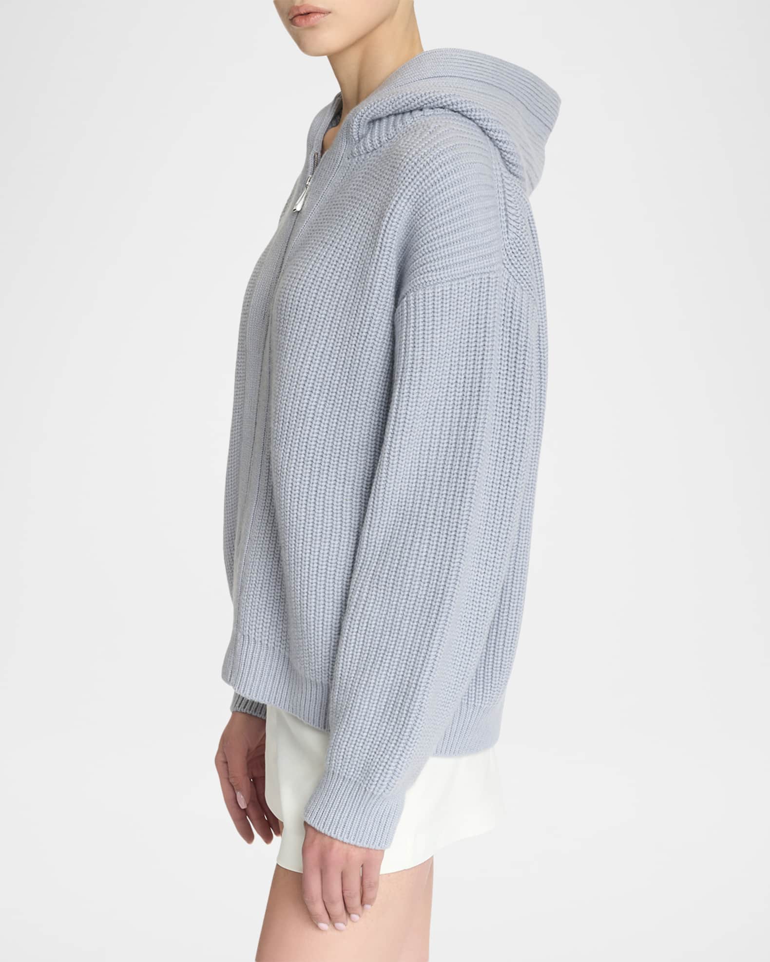 Malo Gemma Cashmere Knit Zip Hoodie | Neiman Marcus