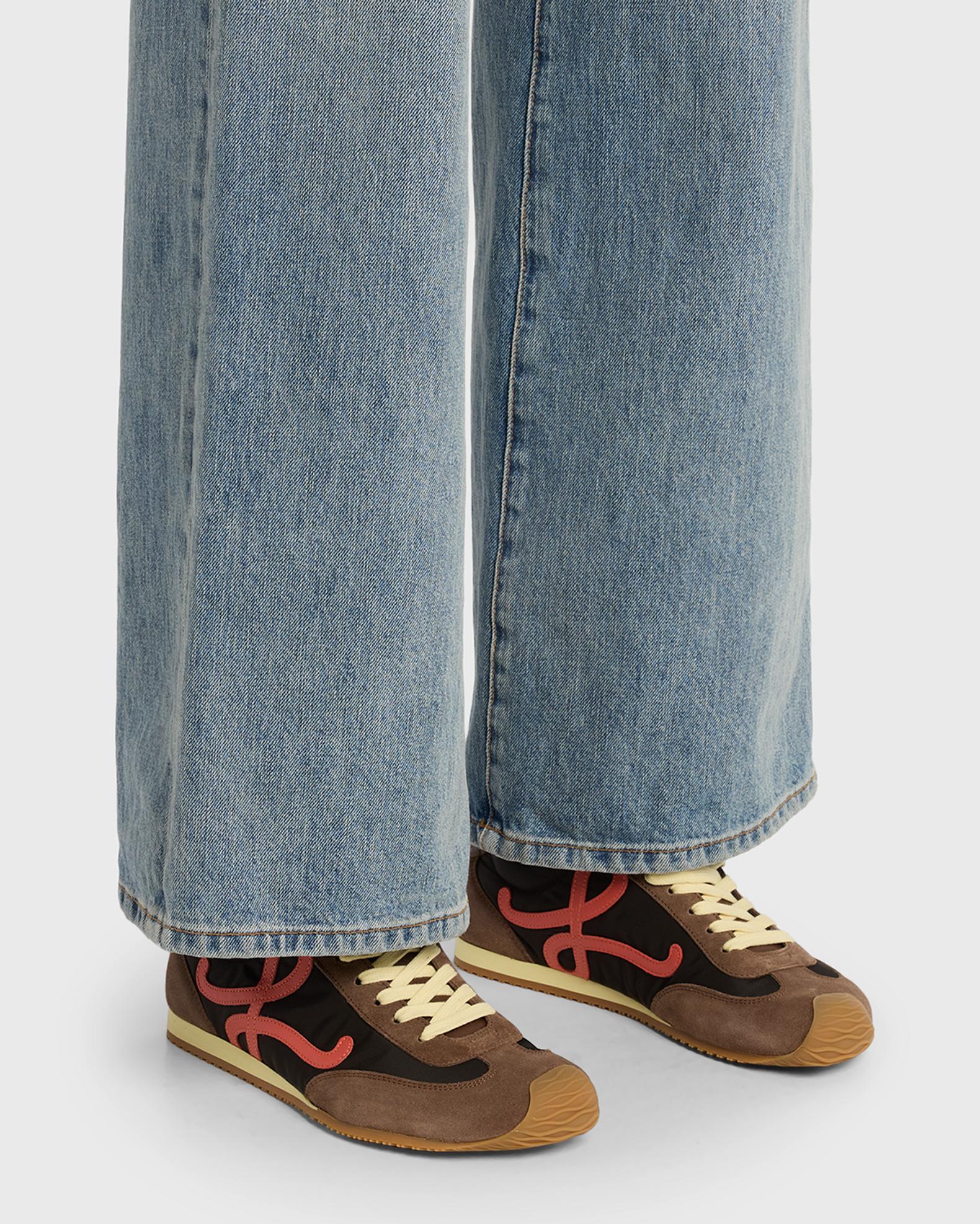 Loewe Ballet Runner 2.0 Mixed Leather Sneakers | Neiman Marcus