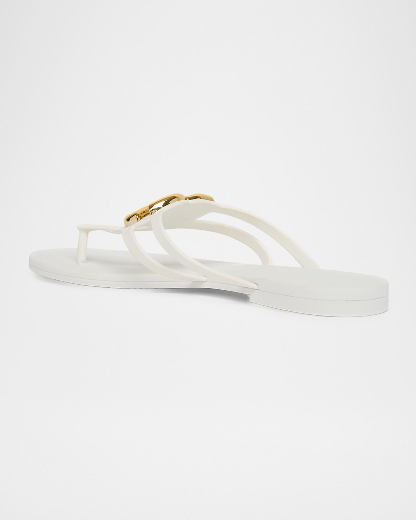 Dolce&Gabbana DG Jelly Flat Thong Sandals | Neiman Marcus