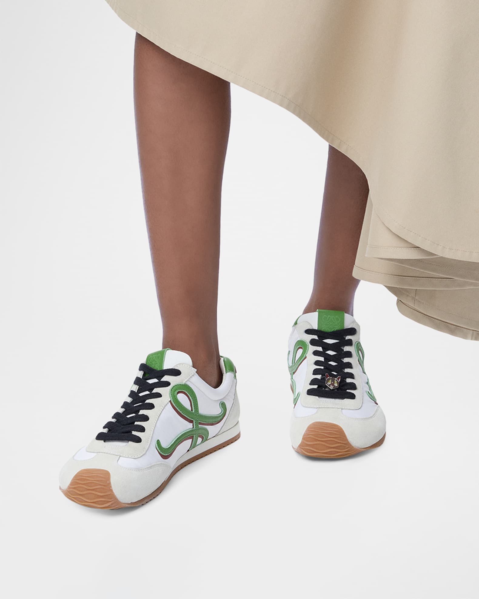 Loewe Ballet Runner Mixed Leather Sneakers | Neiman Marcus