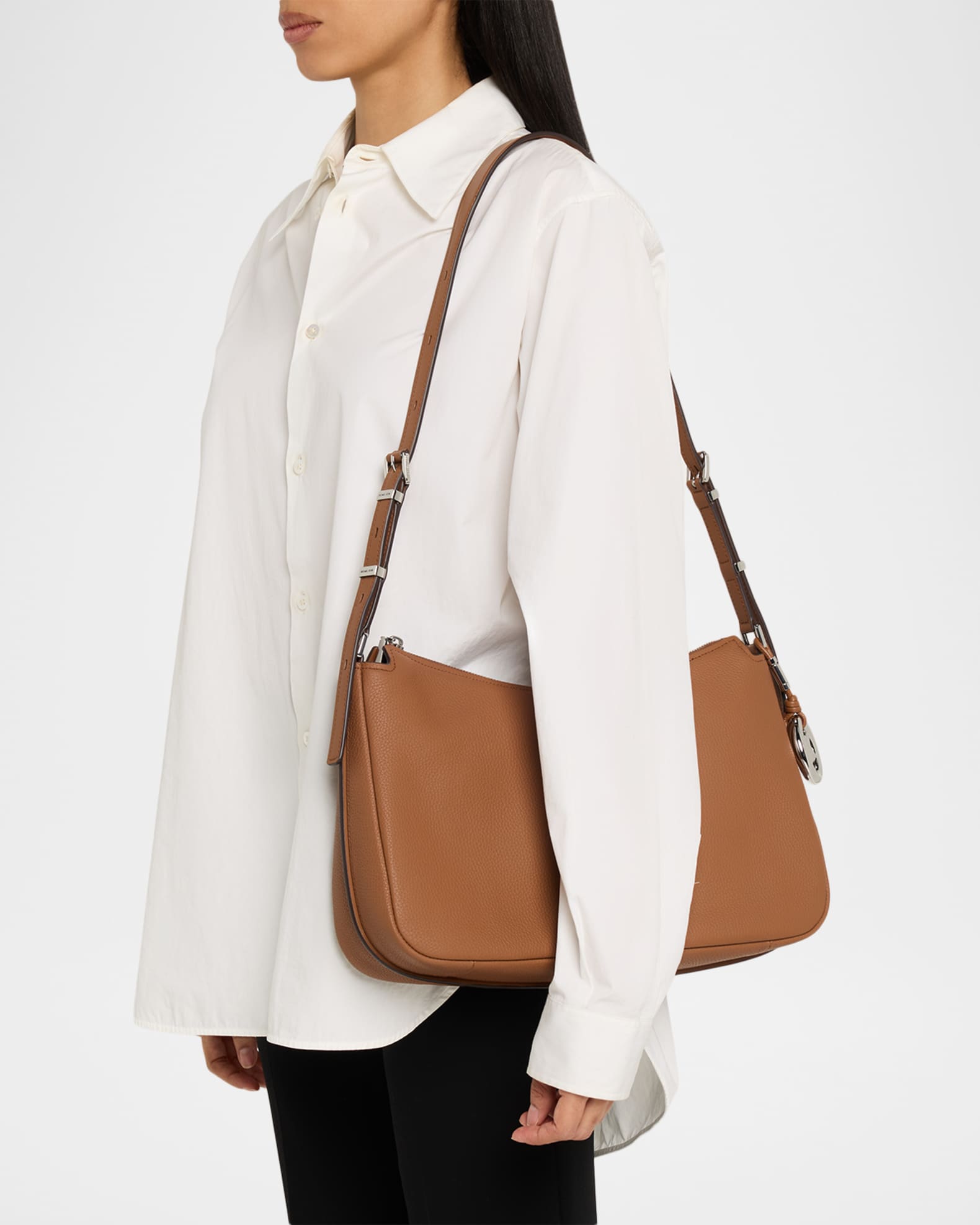 MICHAEL Michael Kors Nolita Medium Pebble Leather Shoulder Bag