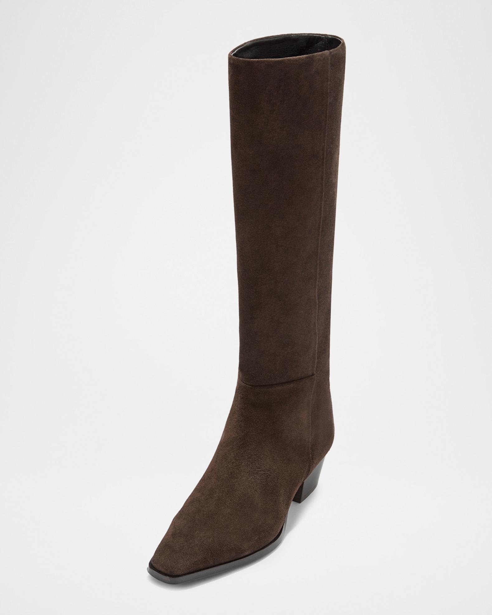 Aeyde Medea Suede Knee-High Boots | Neiman Marcus
