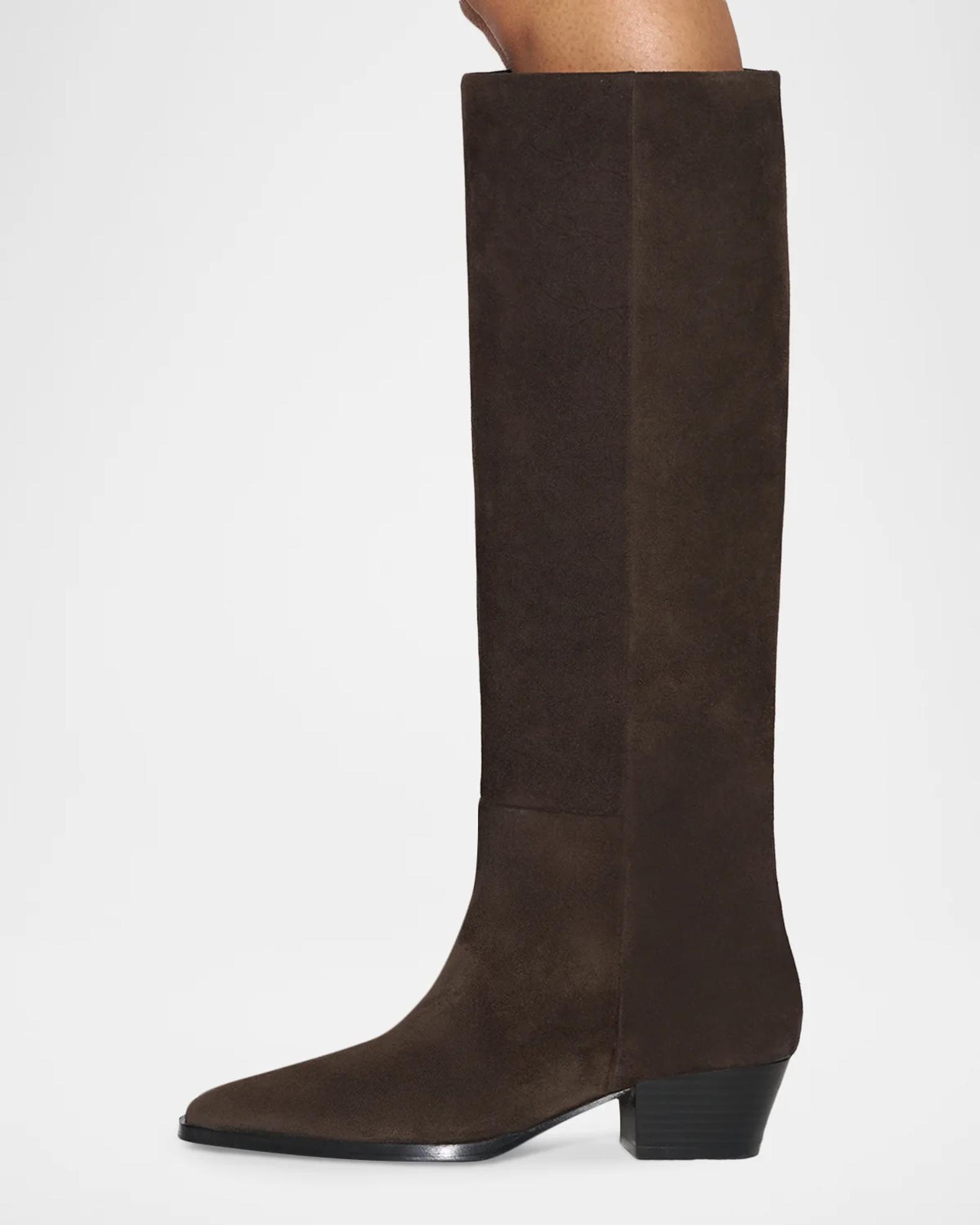Aeyde Medea Suede Knee-High Boots | Neiman Marcus