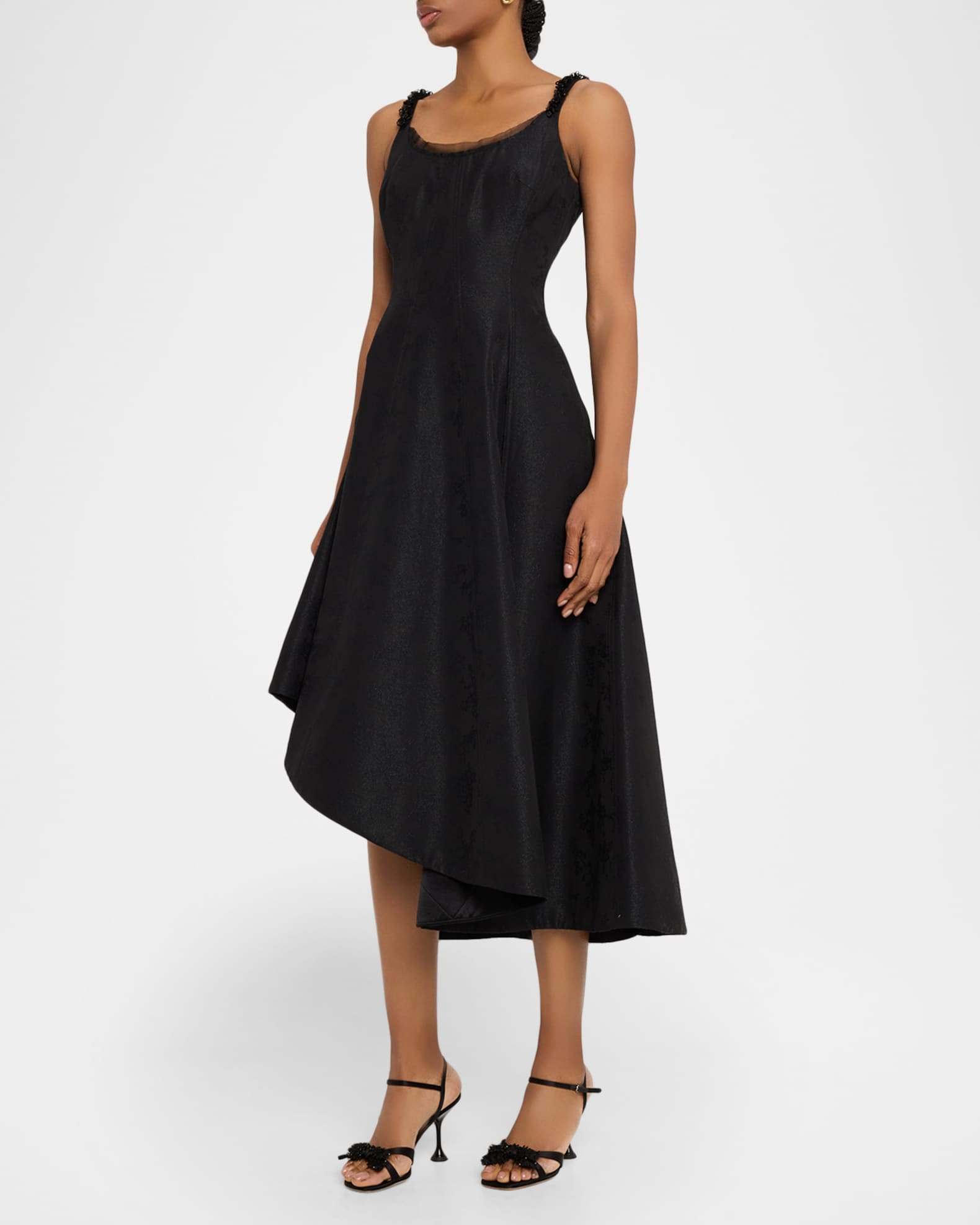 pink asymmetric cowl neck maxi dress Valina | PINK Ruched Asymmetric Maxi Dress With Drape main image 1