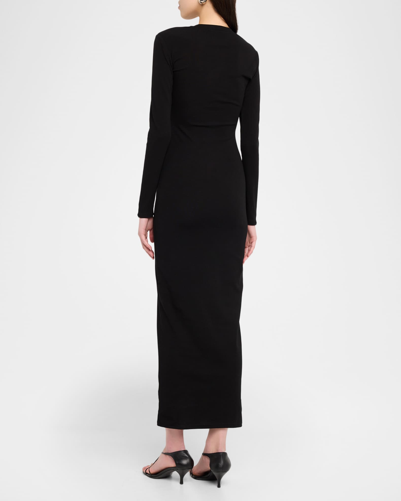 AEXAE Long-Sleeve Knit Midi Dress | Neiman Marcus